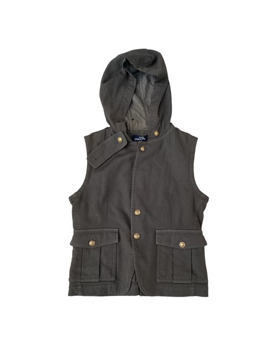 Junya Watanabe Tricot Comme Des Garcons Vest Hoodie Green Army