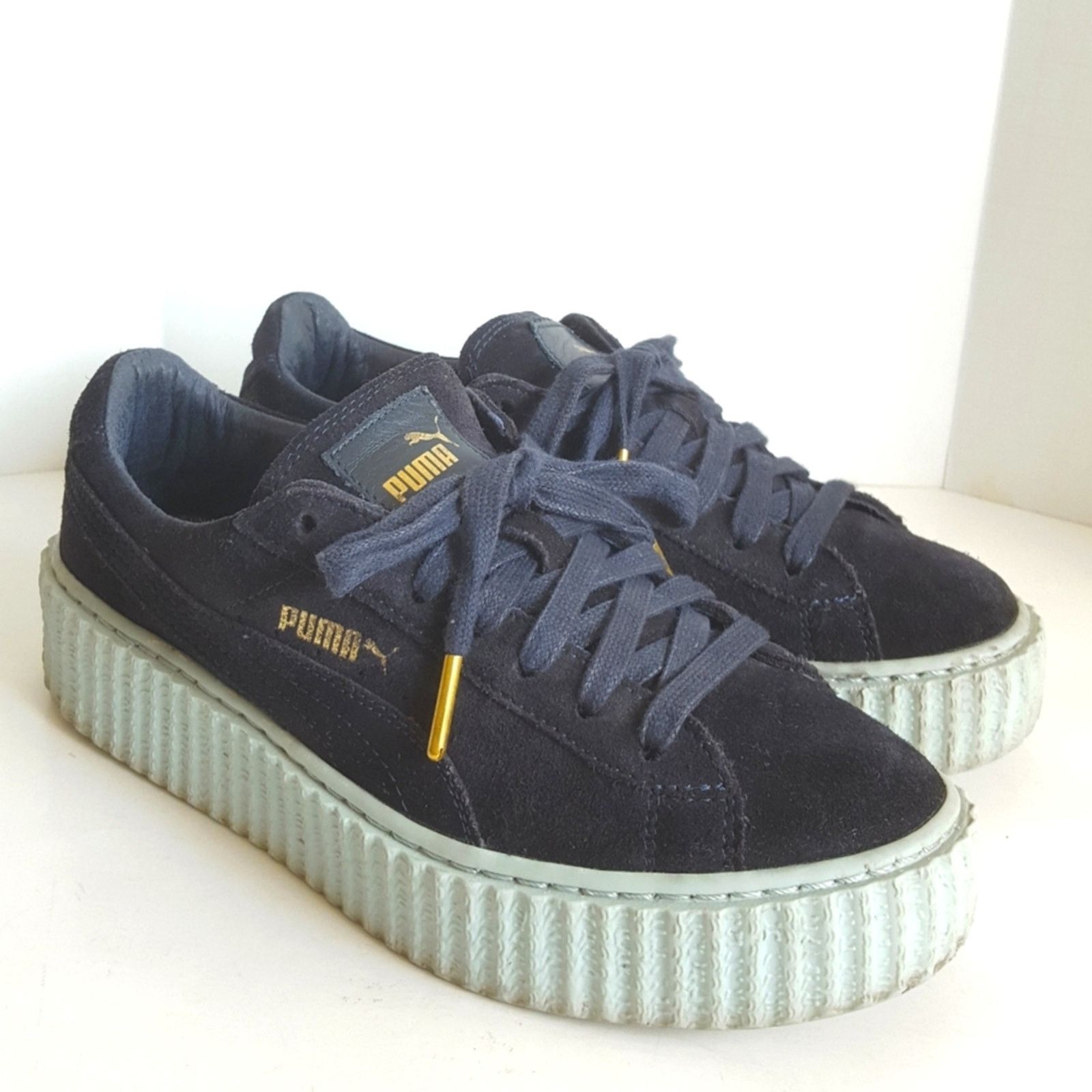 Puma PUMA Suede Creepers x Rihanna Peacoat Cool Blue Sneaker Shoe Size US 7 / IT 37 - 1 Thumbnail