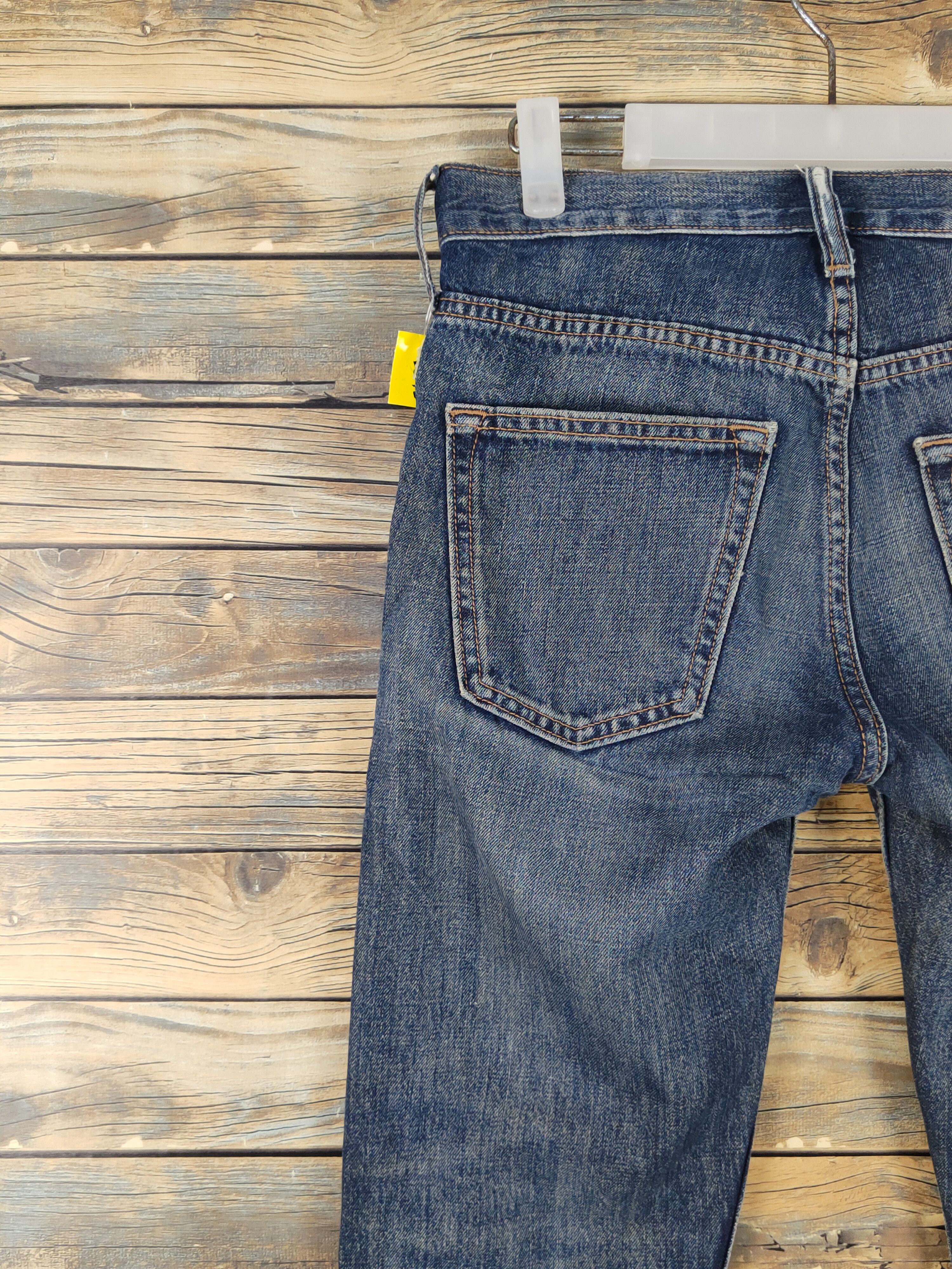 Vintage Old Navy Dark Blue Distressed Ripped denim Jeans #W1567 Size US 29 - 8 Thumbnail