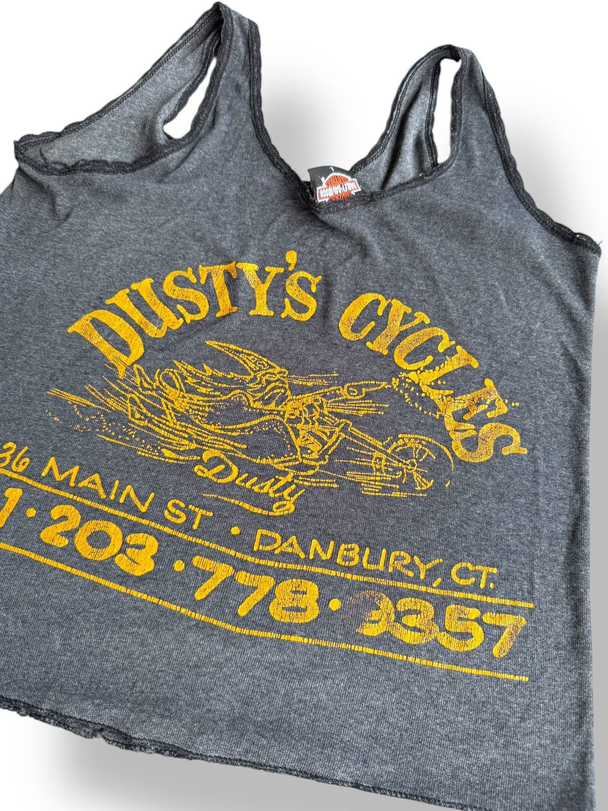 Harley Davidson × Vintage *RARE* VINTAGE 1990 90s 3D EMBLEM HARLEY DAVIDSON TANK TOP Size L / US 10 / IT 46 - 7 Thumbnail