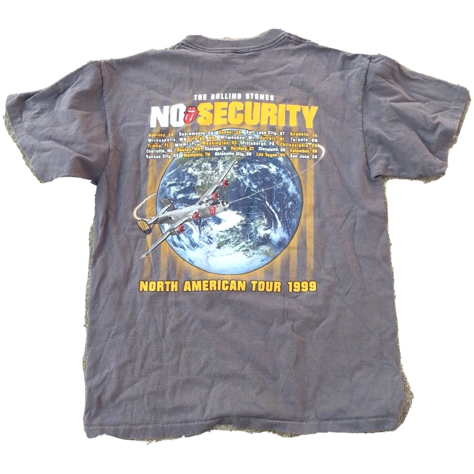 Anvil VINTAGE The Rolling Stones No Security North American Tour 1999 T Shirt L Men Gray 1990s Graphic Tee Anvil USA Size US L / EU 52-54 / 3 - 3 Thumbnail