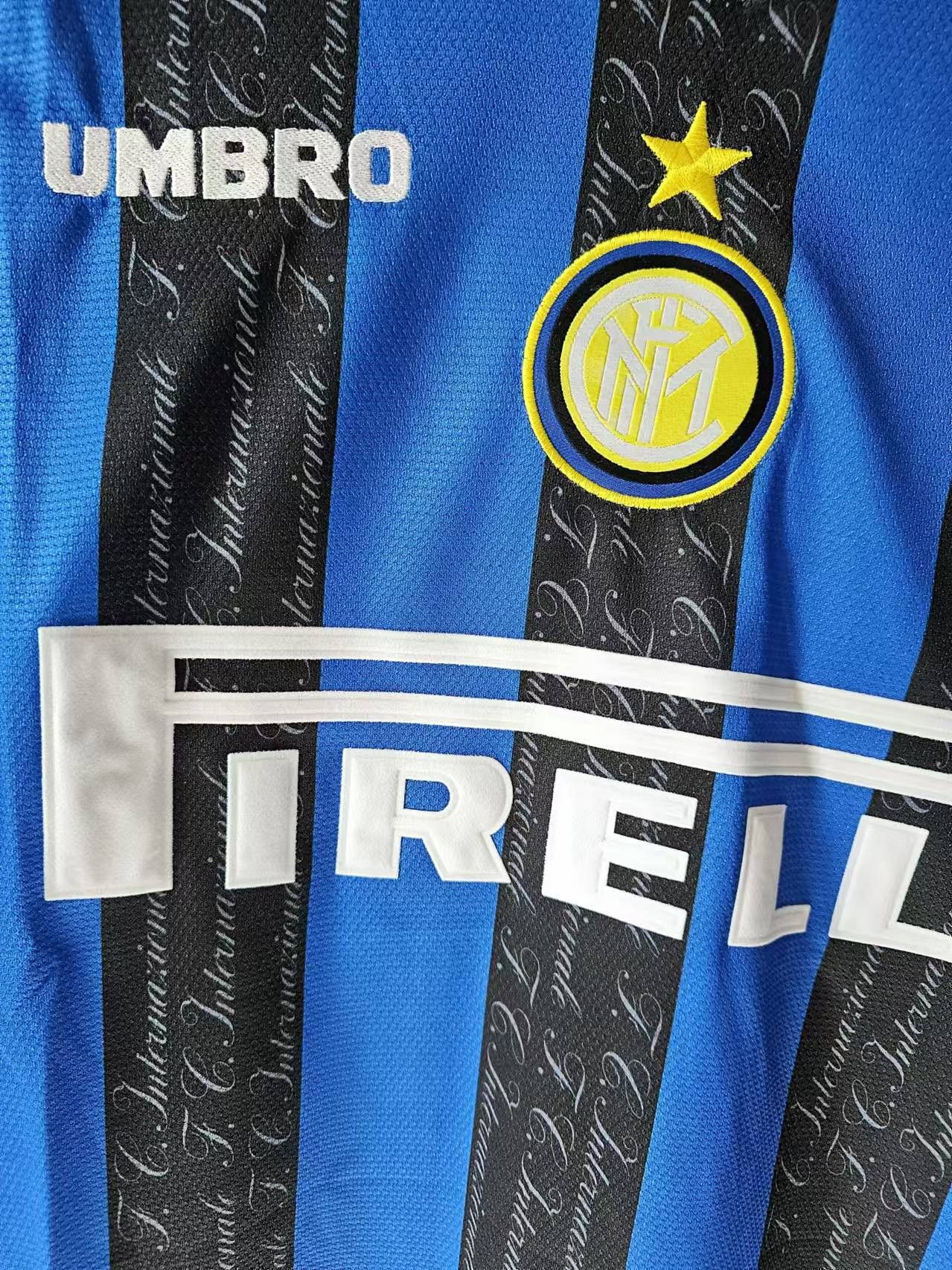Other 1997 1998 Inter Milan 10 Ronaldo Jersey R9 Jersey Size US L / EU 52-54 / 3 - 3 Thumbnail