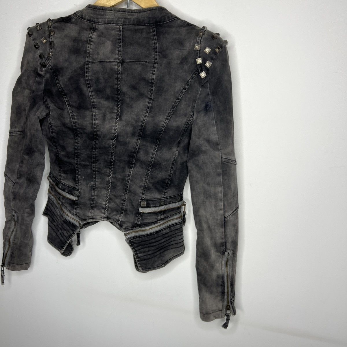 If Six Was Nine Vintage zippers punk goth denim 90s Y2K jacket 🧛🏻‍♀️ opium Size M / US 6-8 / IT 42-44 - 8 Thumbnail