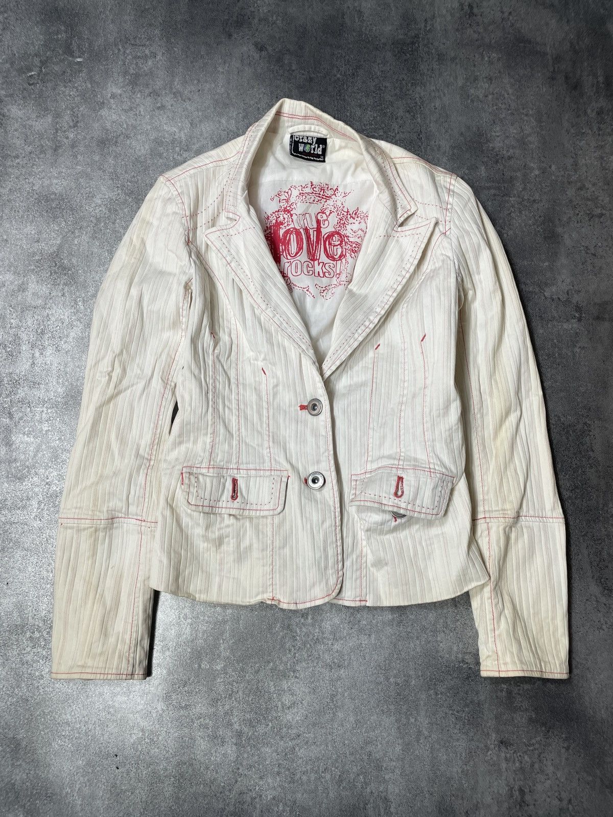 Vintage 🔥RARE🔥Vintage Y2K Jacket Elegant Avant Garde Rare Luxury Size M / US 6-8 / IT 42-44 - 1 Thumbnail