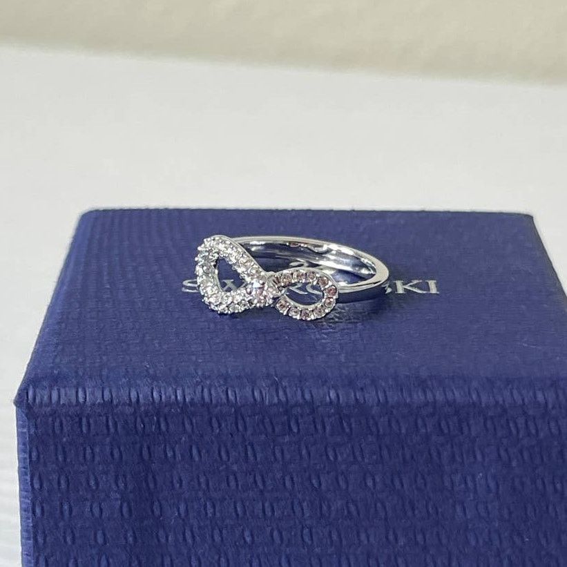 Swarovski Swarovski Infinity ring Infinity Rhodium plated size 50 / 5 Size ONE SIZE - 3 Thumbnail