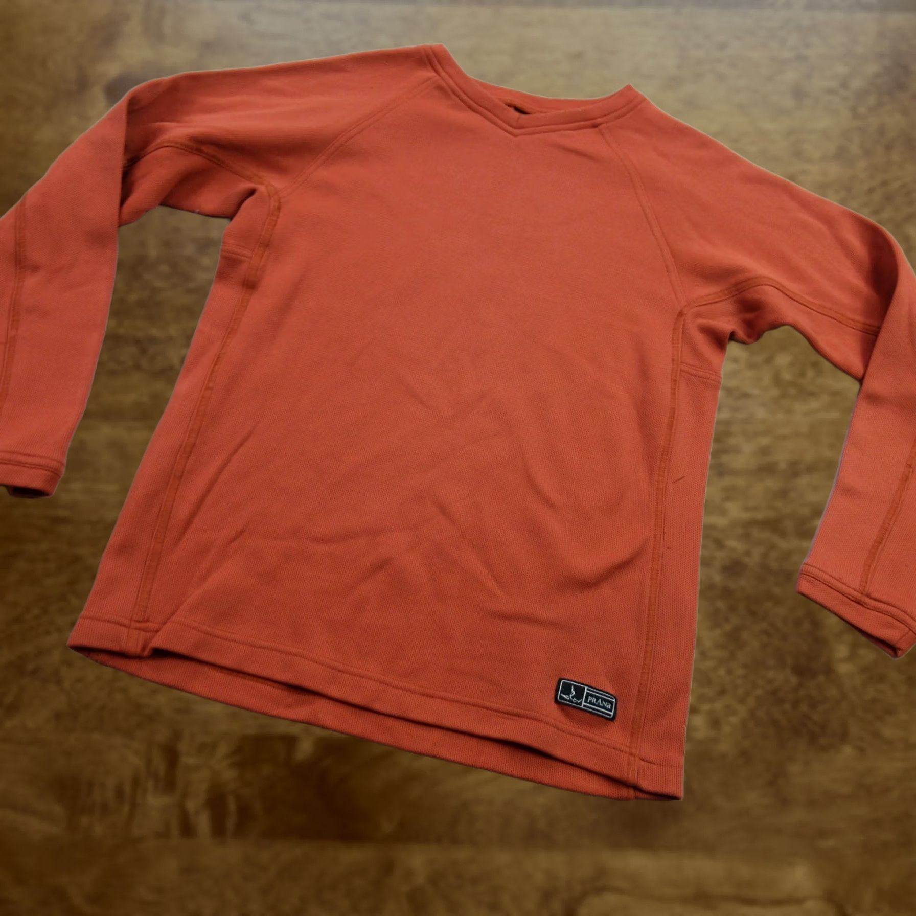 Prana prAna Sweater Mens Medium Long Sleeve V Neck Pullover Rust Lightweight Casual Size US M / EU 48-50 / 2 - 1 Thumbnail