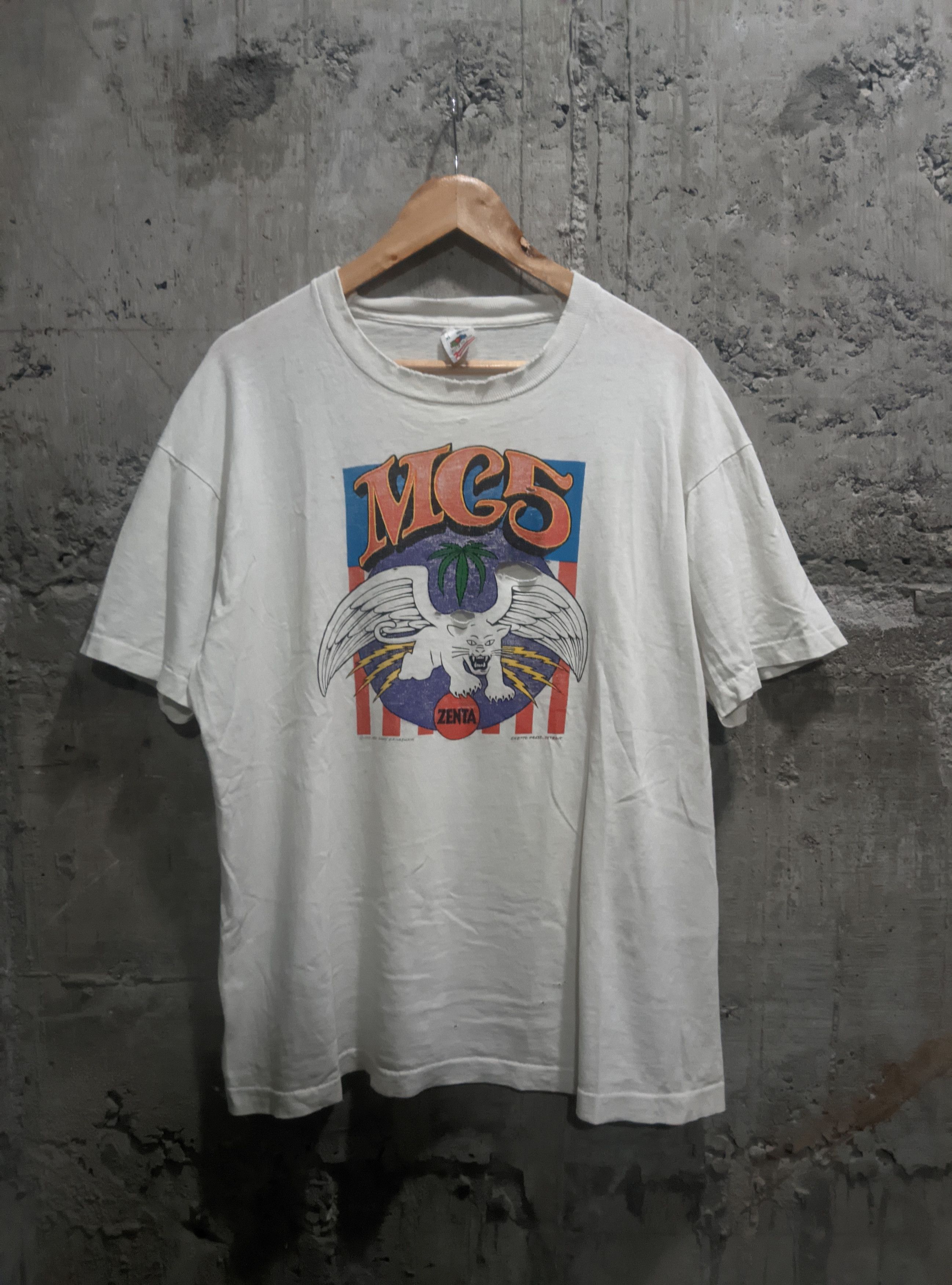 Band Tees Vintage 90s thrashed mc5 pronto punk t shirt Size US XL / EU 56 / 4 - 1 Thumbnail