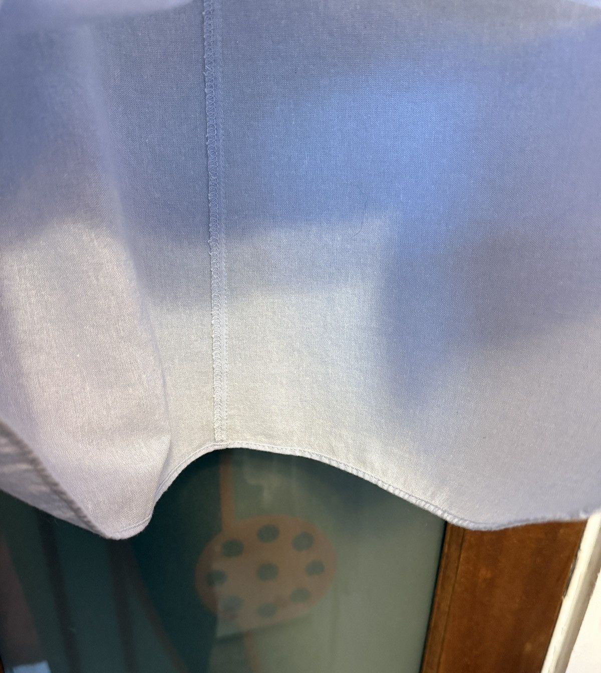 AQUA Aqua Women Light Blue Bell Smocked Elasticated Sleeve Shift Size S / US 4 / IT 40 - 6 Thumbnail