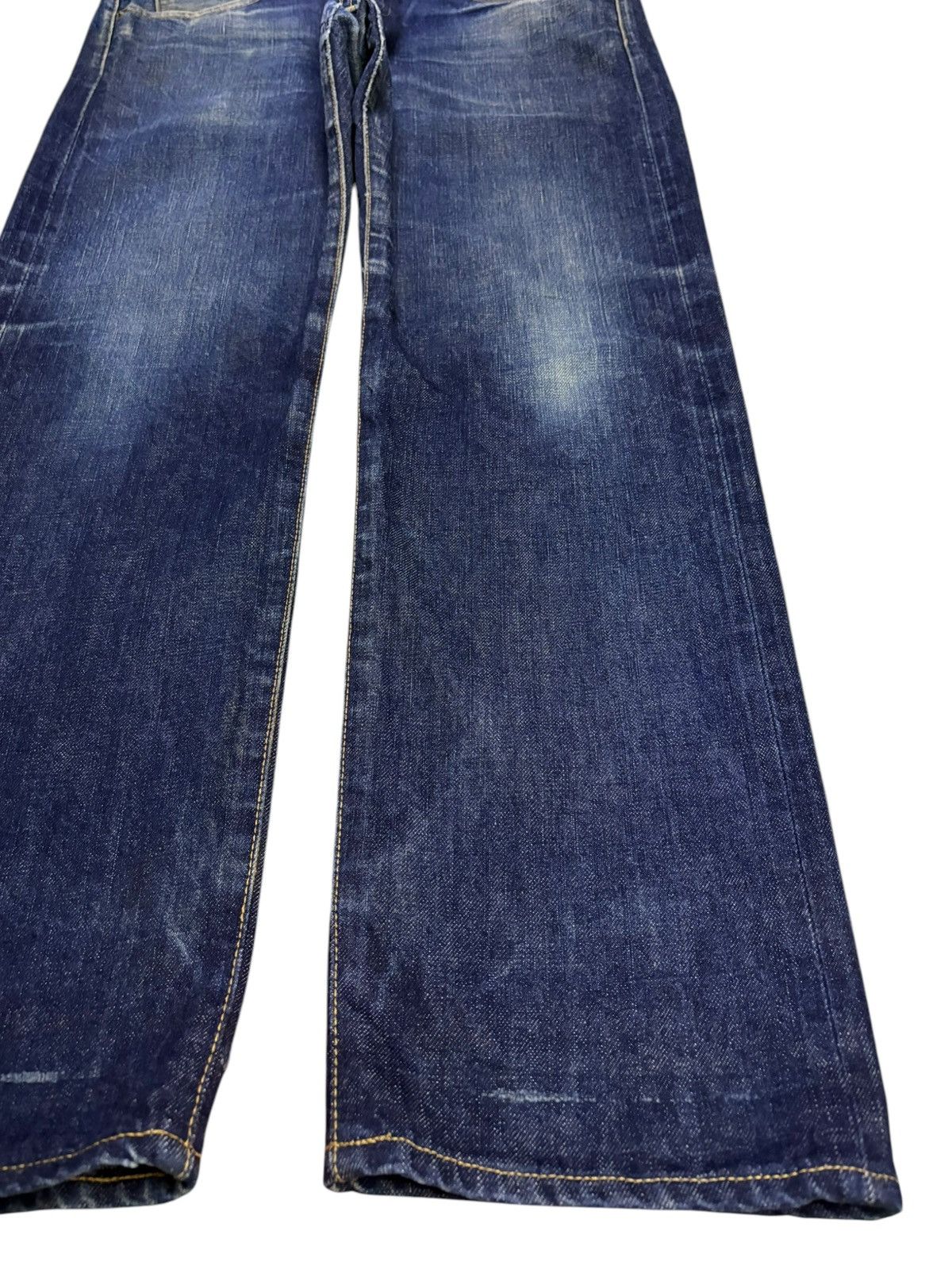 Designer × Japanese Brand Vintage Japanese Brand Selvedge Button Fly Mud Wash Jeans Size US 33 - 7 Thumbnail