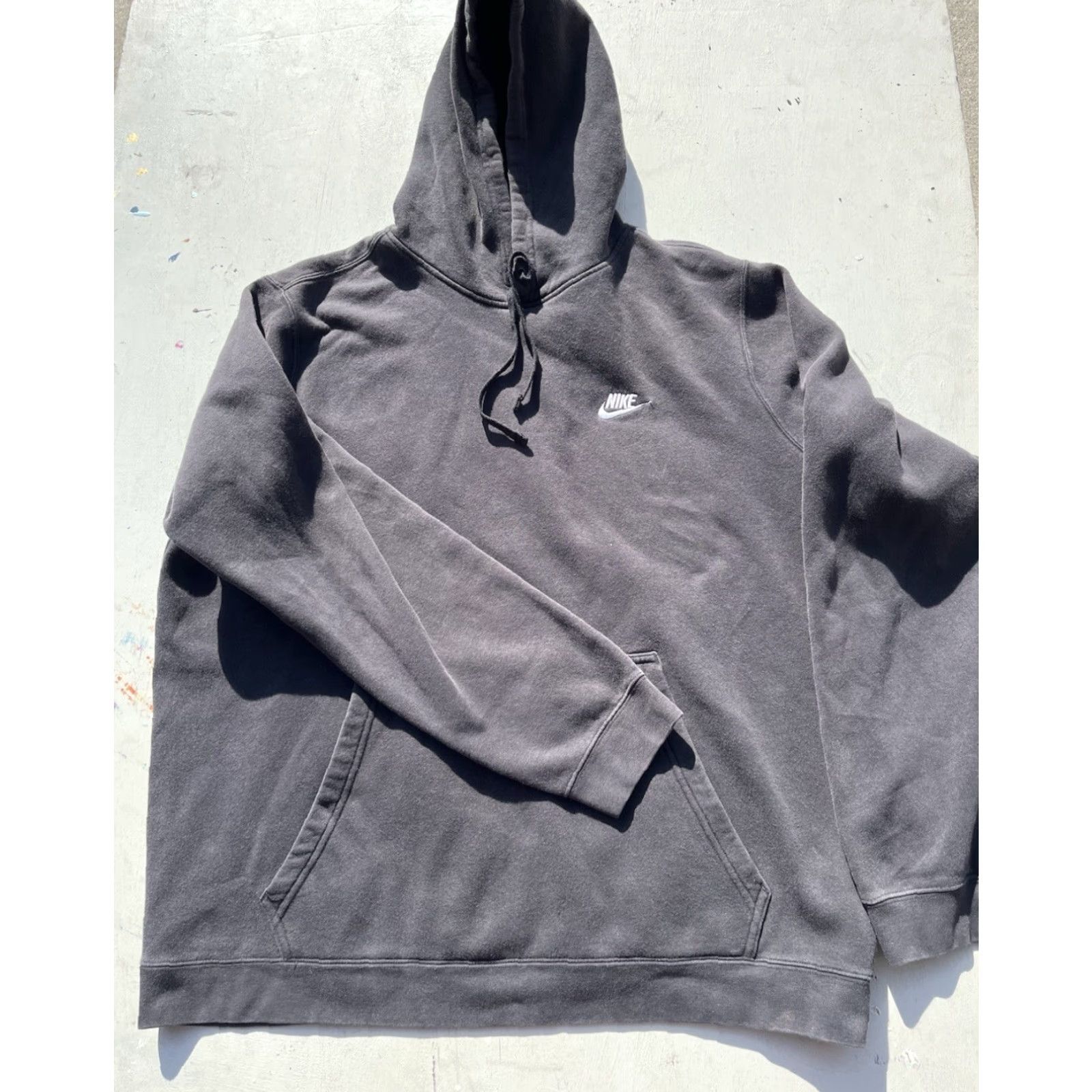 Nike Men's Nike Hoodie Black Swish Logo 2XL Pocket Pullover Cotton Streetwear Active Shirt Size US XXL / EU 58 / 5 - 4 Thumbnail