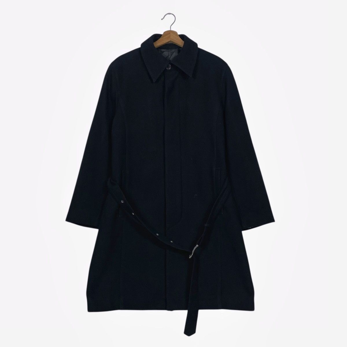 Jean Paul Gaultier Gaultier Homme Object Wool Black Coat Size US M / EU 48-50 / 2 - 1 Thumbnail