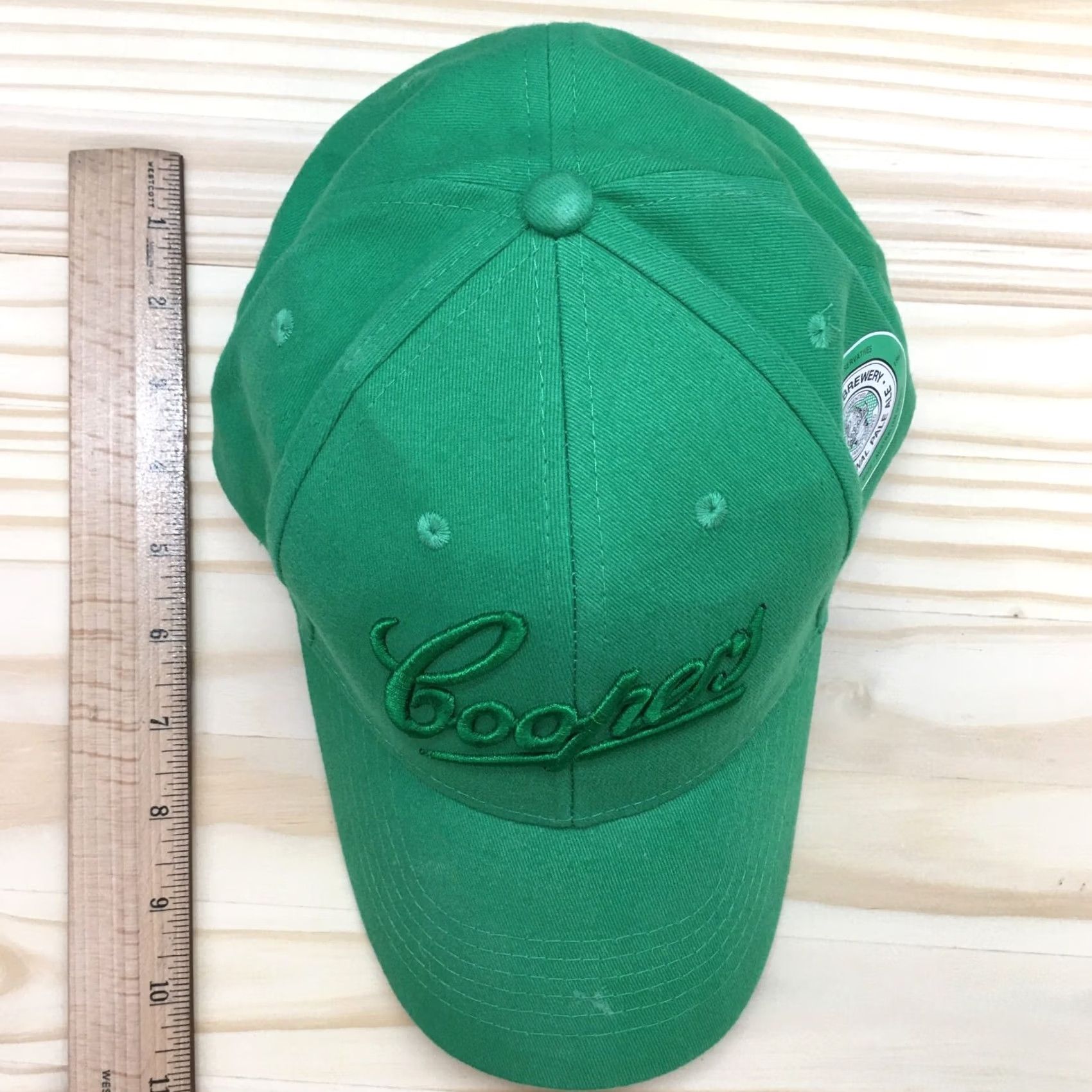 Logo 7 Coopers Brewery Baseball Cap Hat Mens Green One Size Adjustable Embroidered Logo Size ONE SIZE - 5 Thumbnail