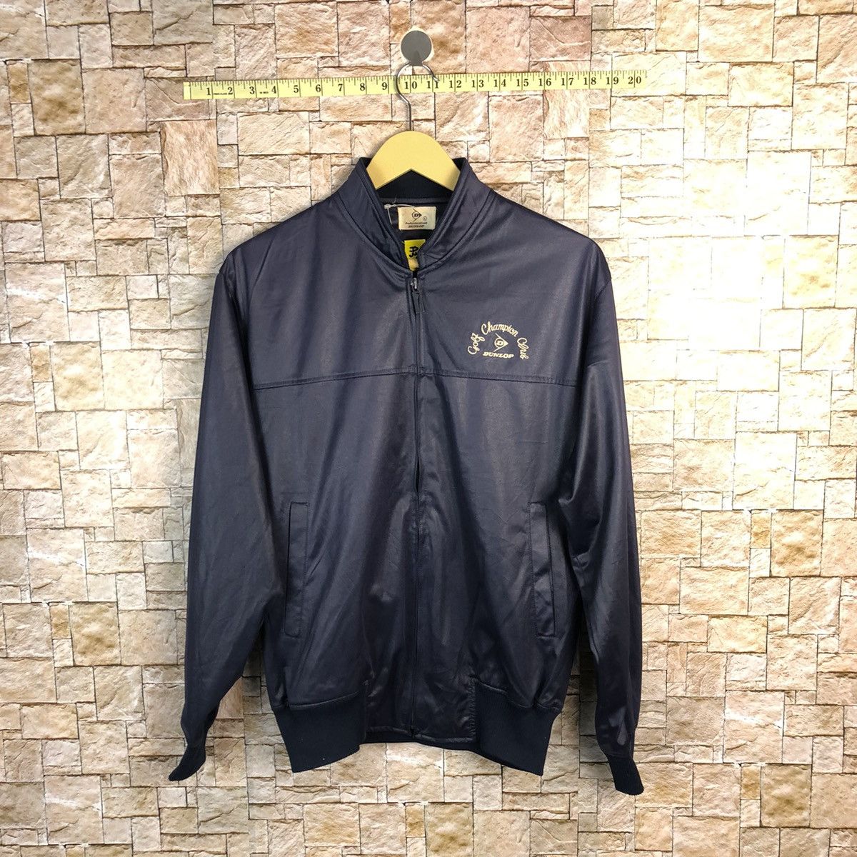 Dunlop vintage Dunlop Dark Blue Bombers Jacket #A377 Size US M / EU 48-50 / 2 - 1 Thumbnail