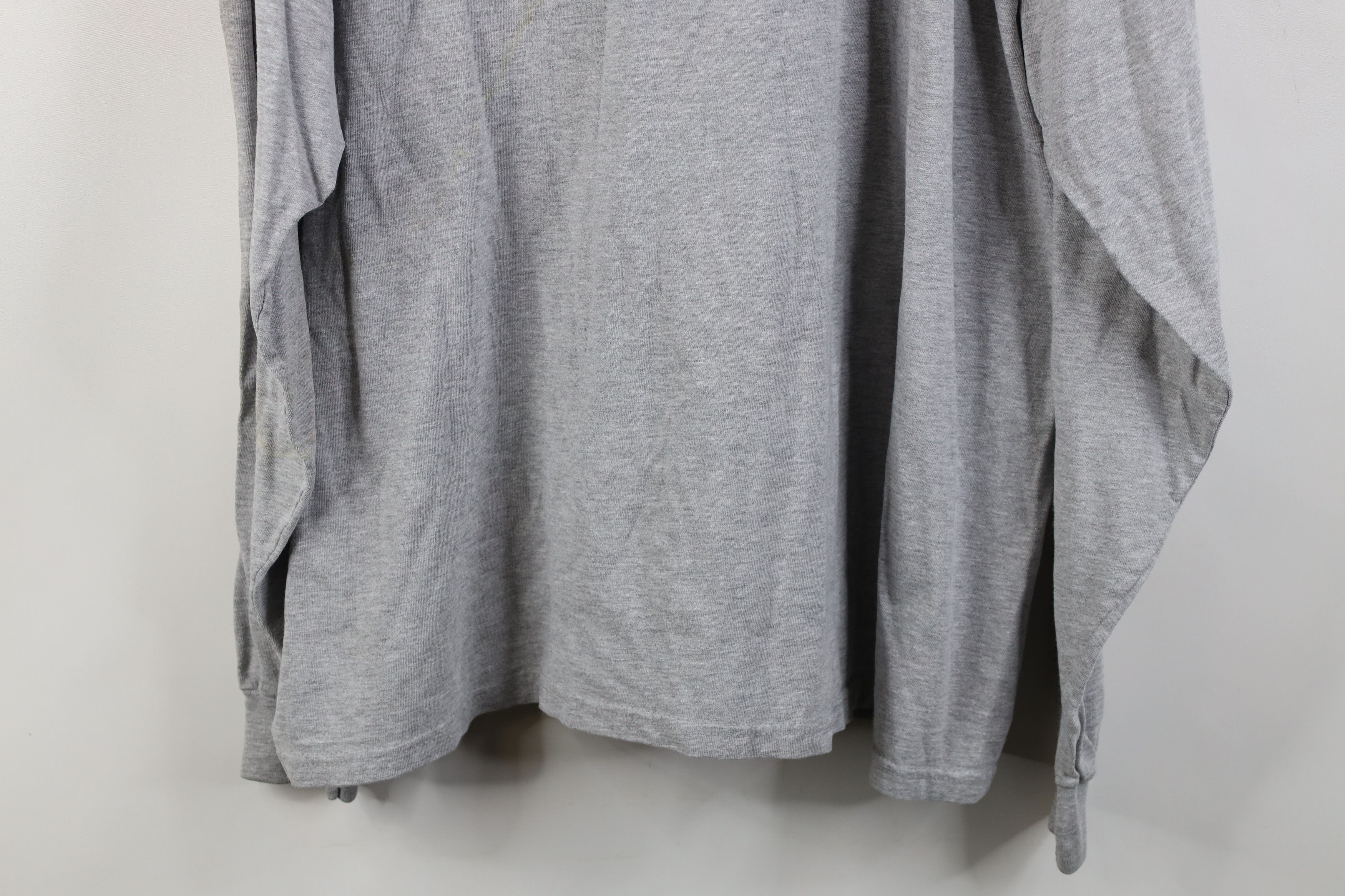 Champion Vintage 90s Champion Spell Out Long Sleeve T-Shirt Gray Size US XXL / EU 58 / 5 - 16 Thumbnail