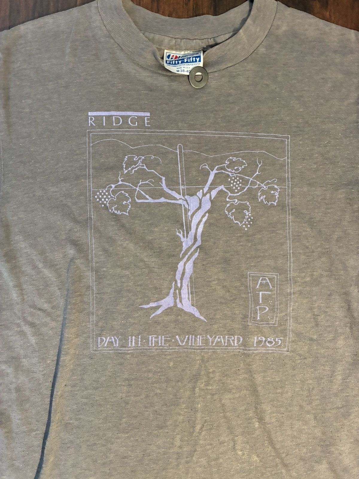 Vintage vintage 1985 Ridge Vineyard tee shirt Size US M / EU 48-50 / 2 - 3 Thumbnail