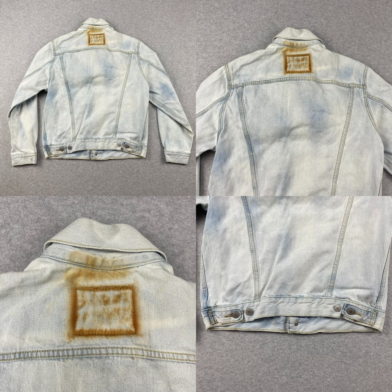 Levi's Levi's Trucker Jacket Mens Small S Vintage Fit Acid Wash Denim Button Up Pockets Blue Size US S / EU 44-46 / 1 - 8 Thumbnail