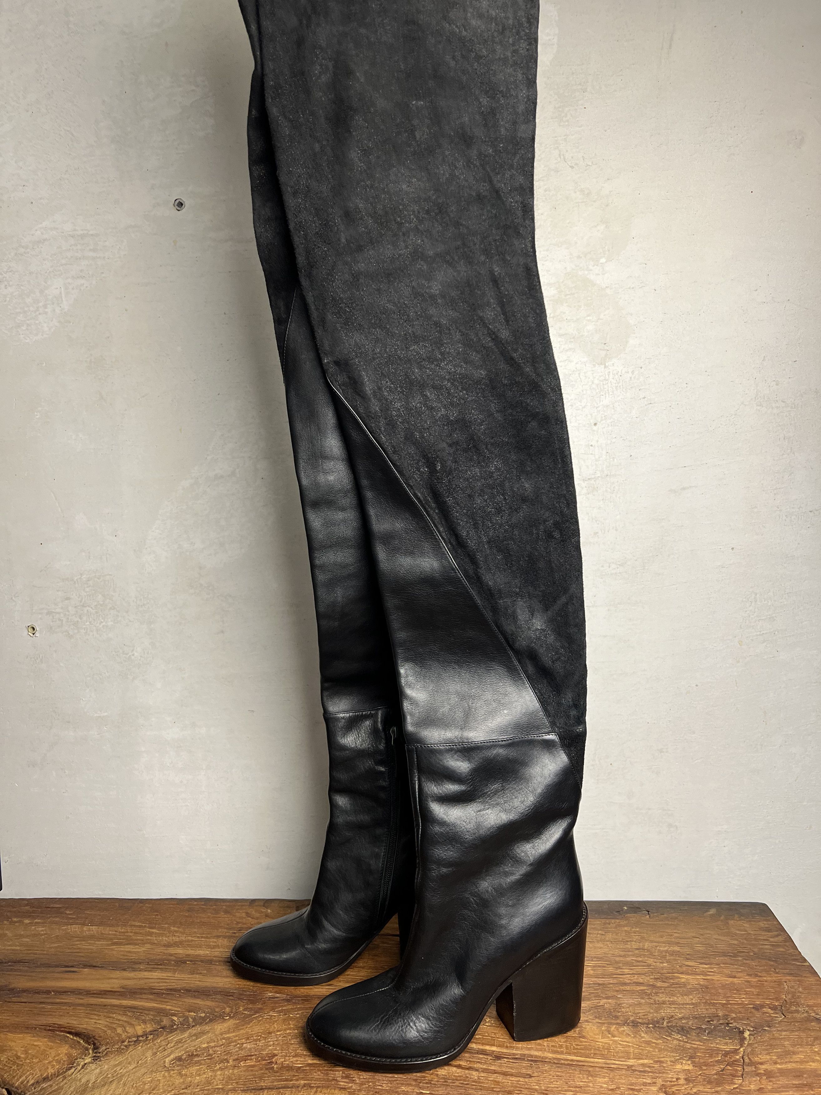 Haider Ackermann FW13 High Knee Deer Leather Boots