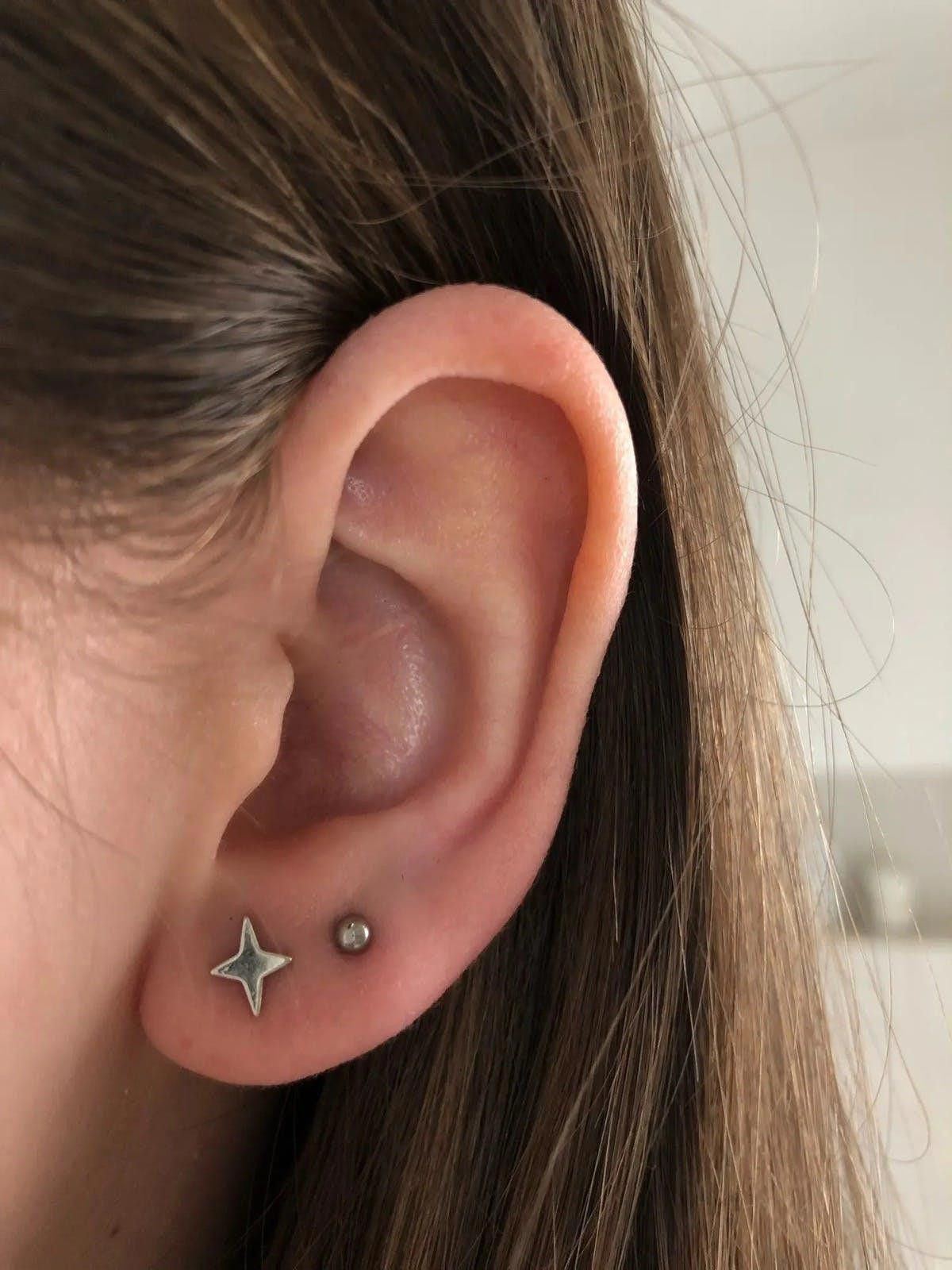 Other Punk Small Star Earrings Size ONE SIZE - 6 Thumbnail