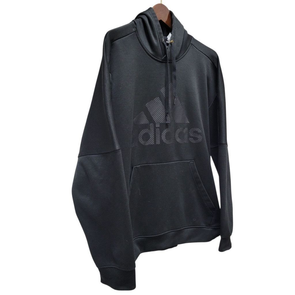 Adidas Adidas Men's Logo Long-Sleeves Pullover Hoodie Black Size XL Size US XL / EU 56 / 4 - 4 Thumbnail
