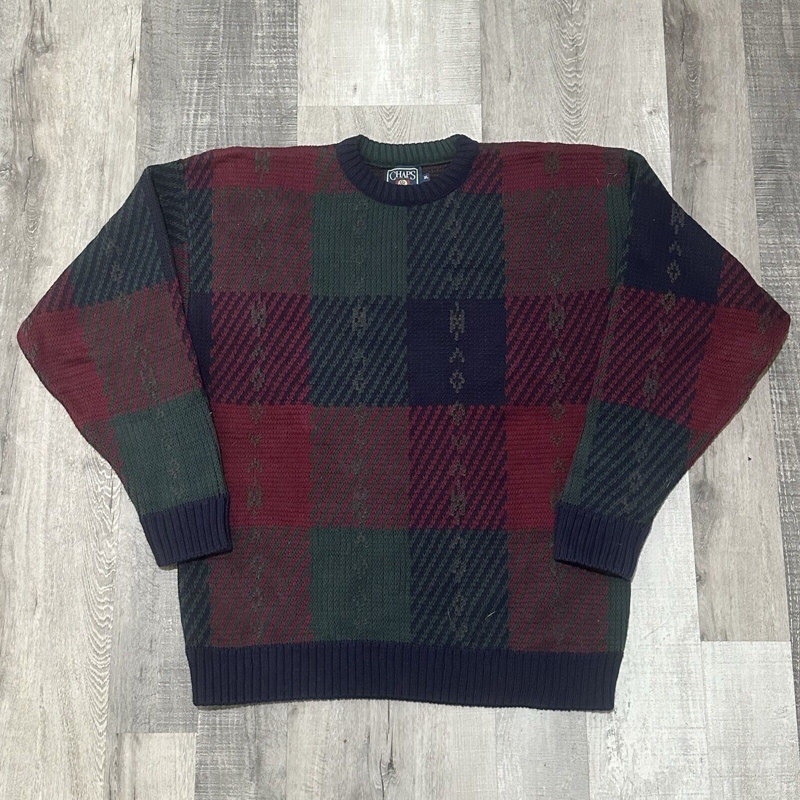 Chaps Vintage Chaps Ralph Lauren Mens L Hand Knit Heavy Cotton Size US XL / EU 56 / 4 - 1 Thumbnail
