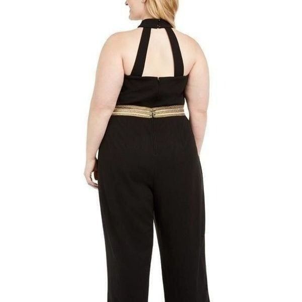 Other $79.00 Teeze Me Trendy Plus Size Banded-Waist Halter Jumpsui Size 3XL / US 20-22 - 5 Thumbnail
