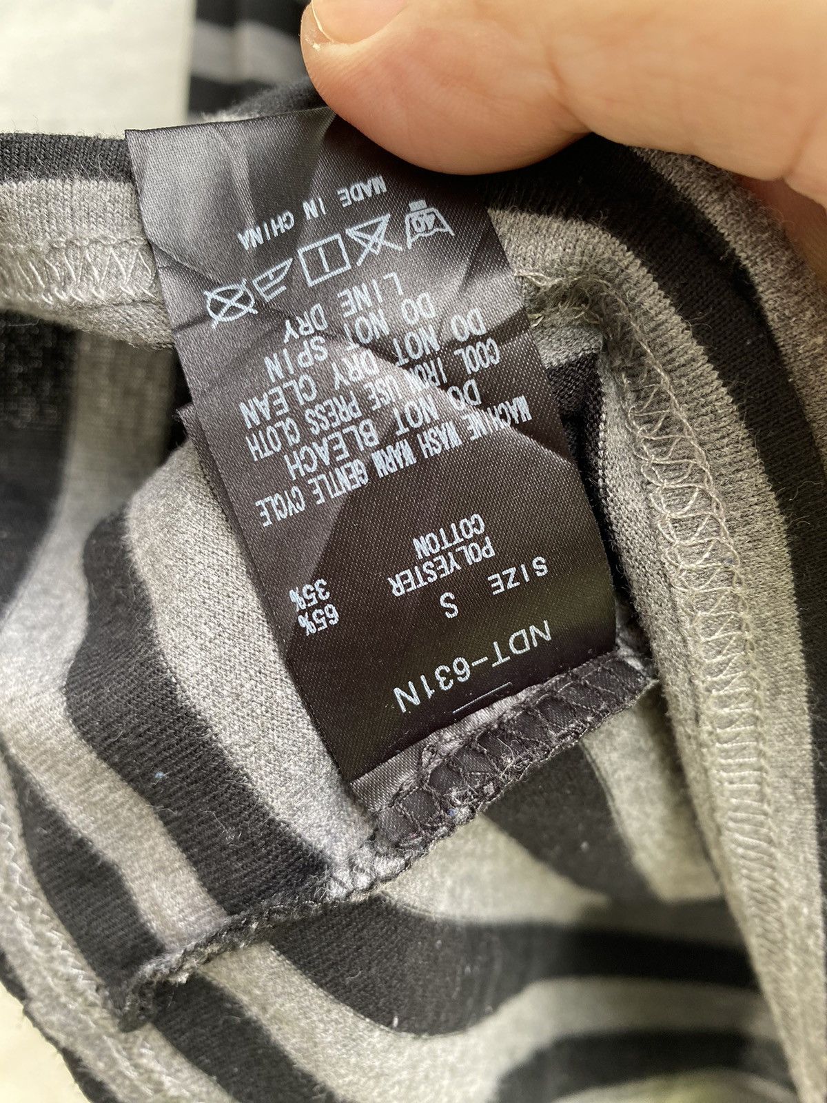 NANO universe × Number (N)ine Number Nine X Nano Universe Kurt Cobain Jail Stripe L/S T Size US S / EU 44-46 / 1 - 6 Thumbnail