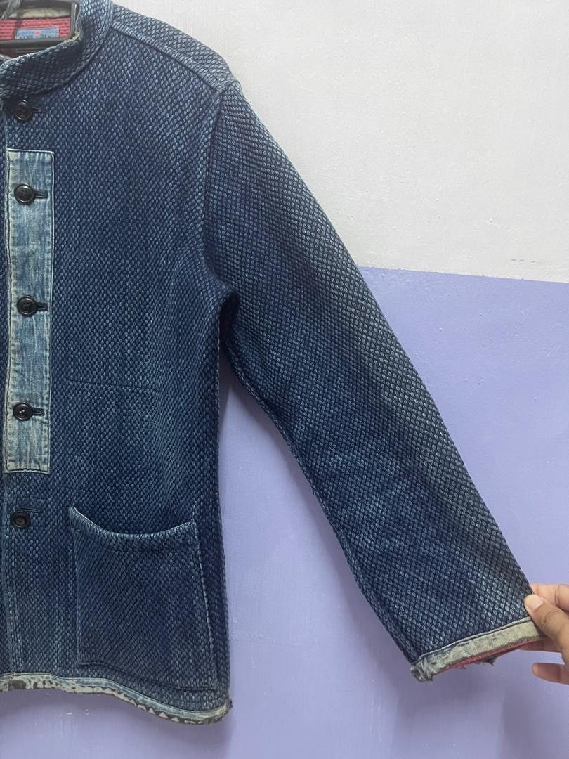 Blue Blue Japan BLUE BLUE JAPAN Honai Pure Indigo Sashiko Oriental Jacket Size US M / EU 48-50 / 2 - 4 Thumbnail