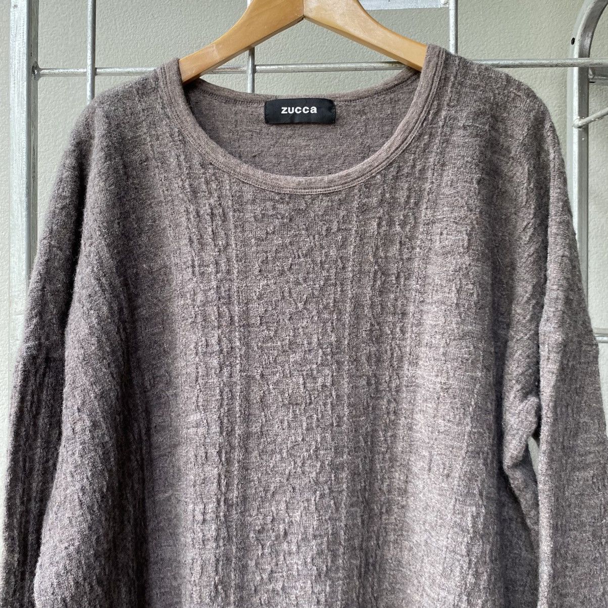 Zucca ZUCCA Brown Textured Knit Pullover Sweater Size M / US 6-8 / IT 42-44 - 6 Thumbnail