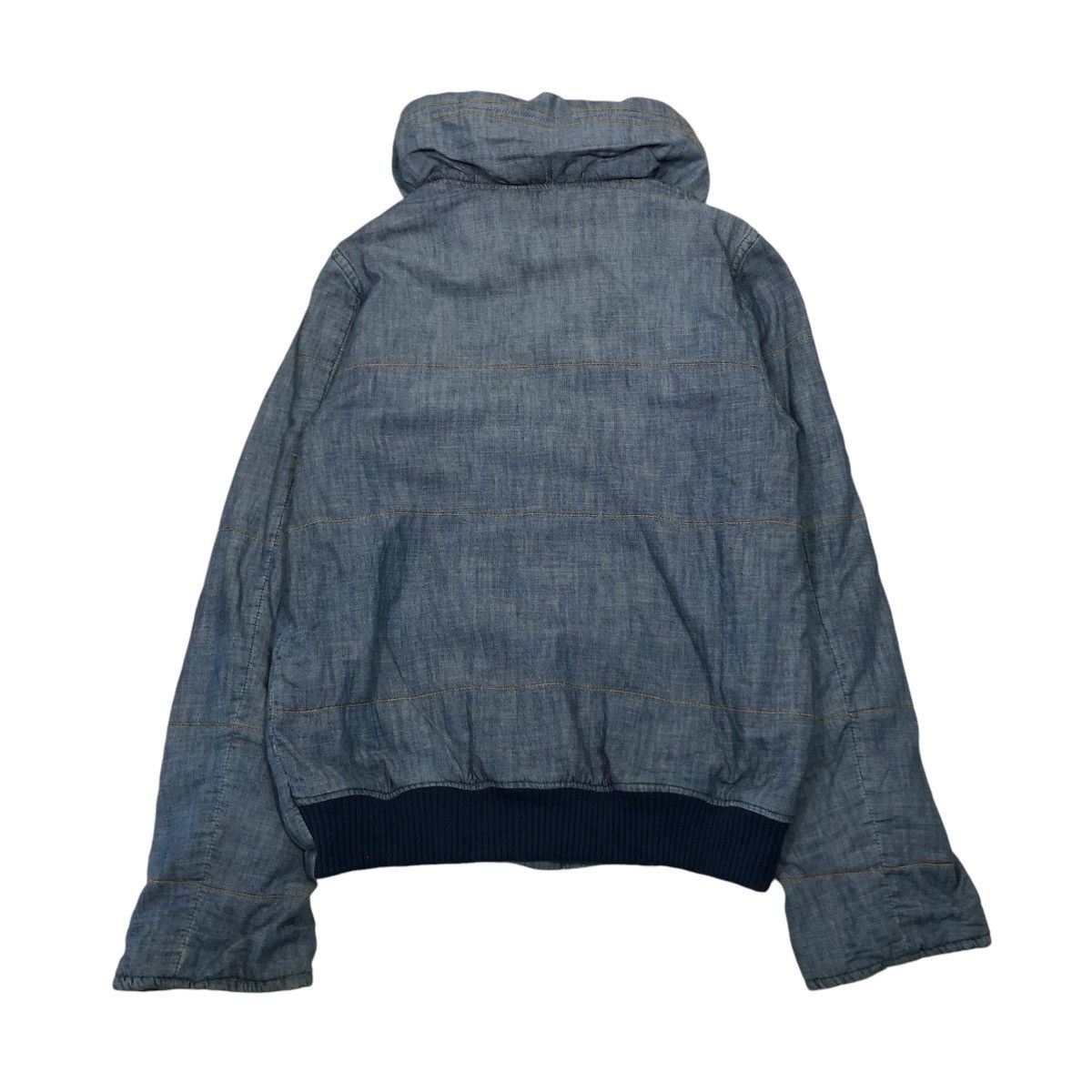 Issey Miyake 🔥CROPPED DENIM BIKER JACKET MERCIBEAUCOUP BLANKET PUFFER Size US M / EU 48-50 / 2 - 2 Thumbnail