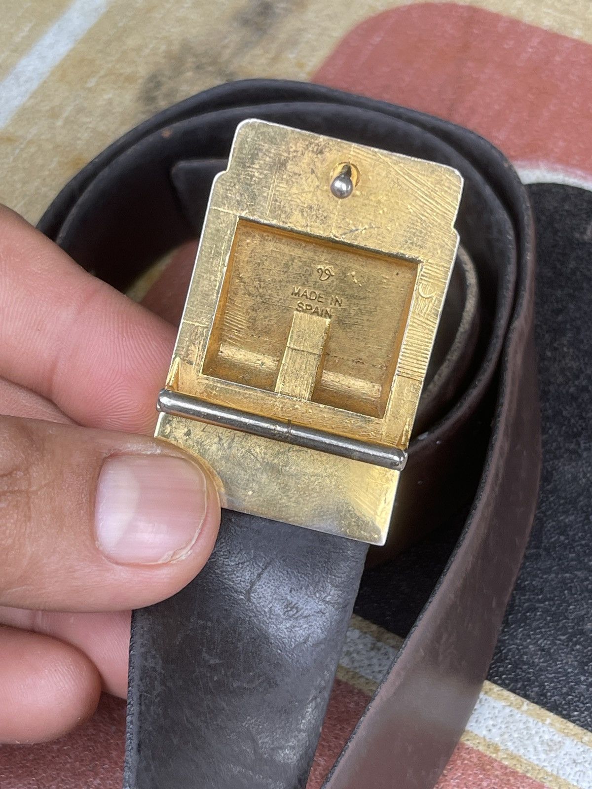 Dior Rare🔥Vintage 80’s Dior Leather Belt Size ONE SIZE - 6 Thumbnail