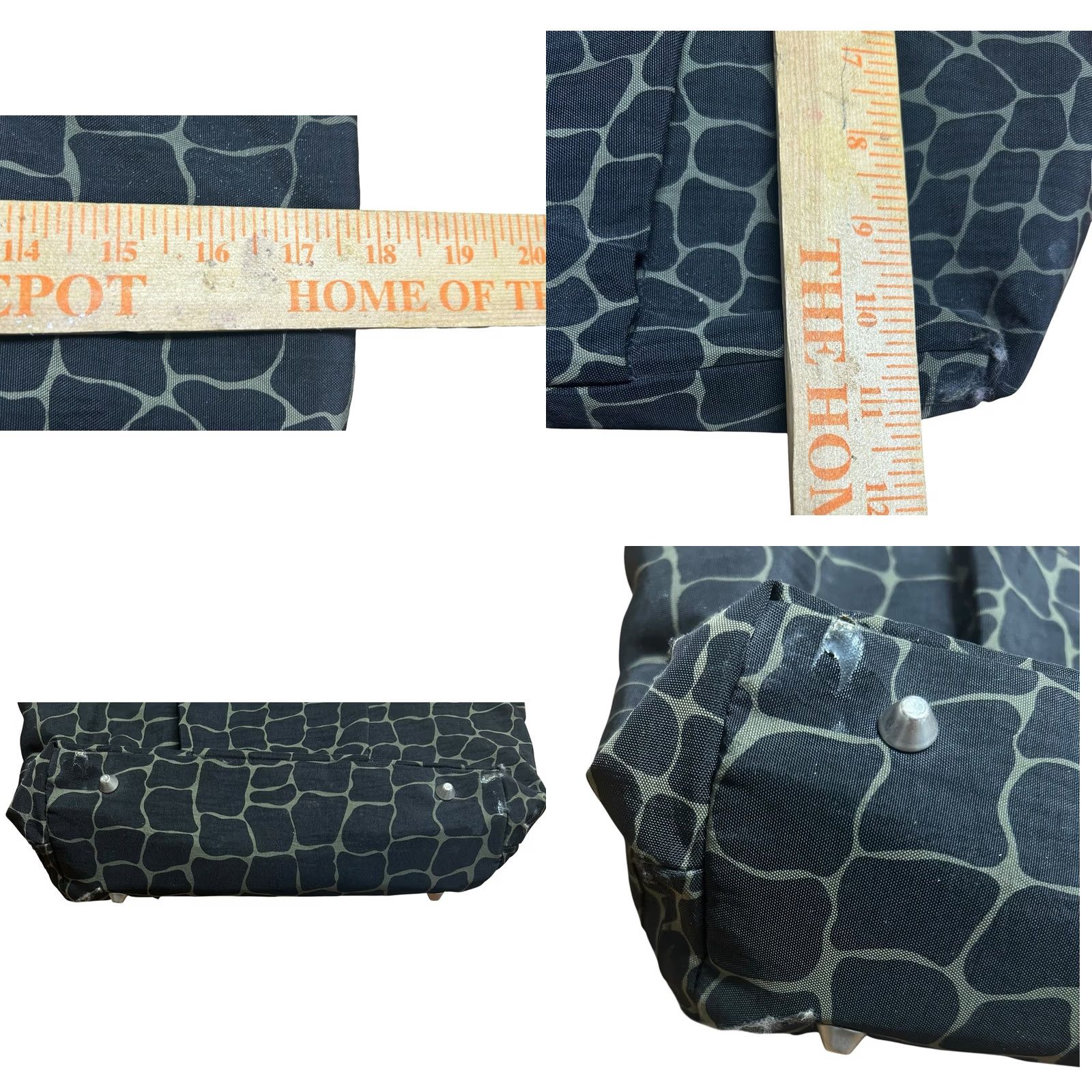 Vintage Baggallini Tote Shoulder Bag Women's Animal Print Black All Around Bag Size ONE SIZE - 8 Thumbnail