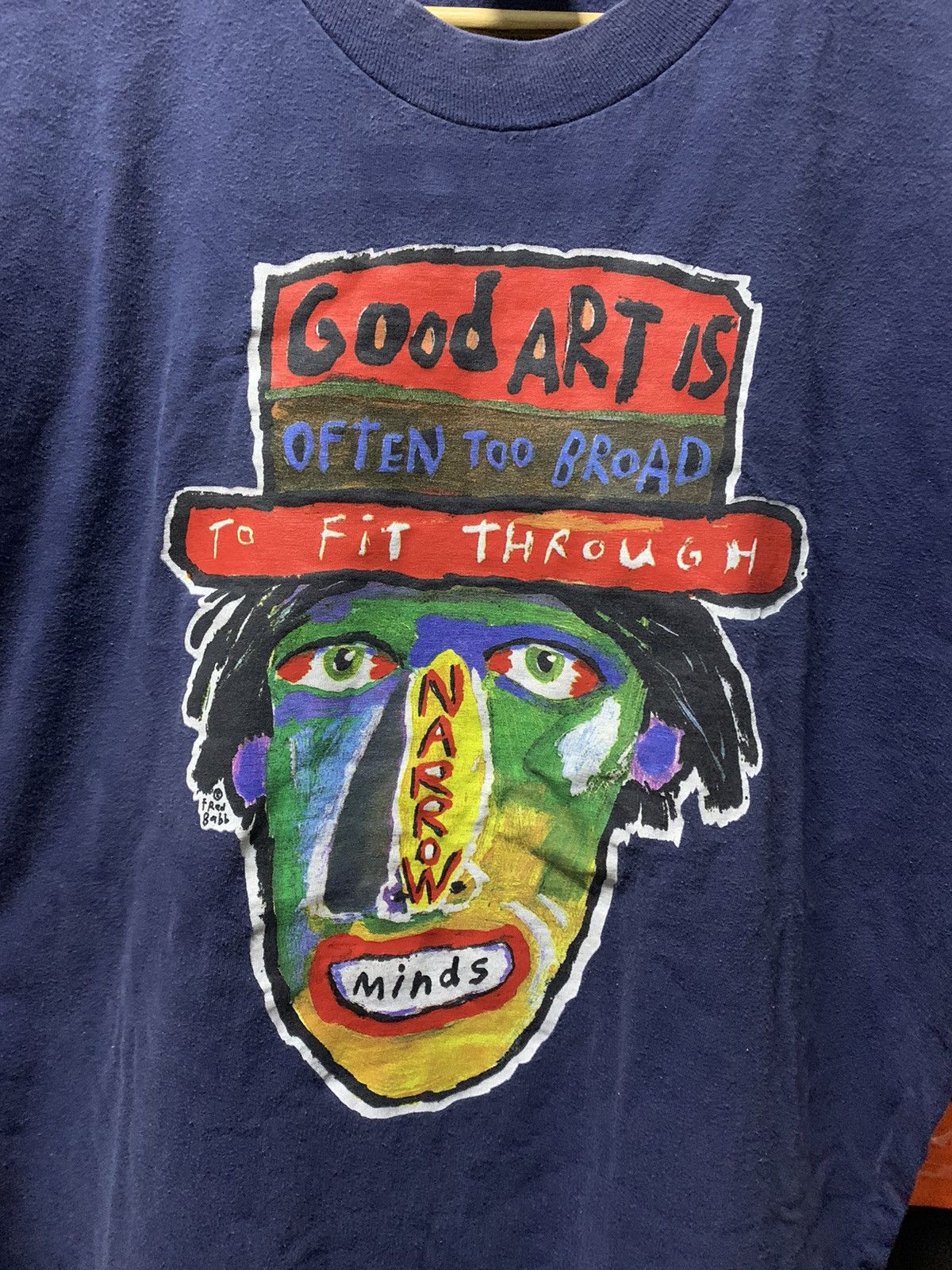 Vintage 90s Fred Babb Art Tee