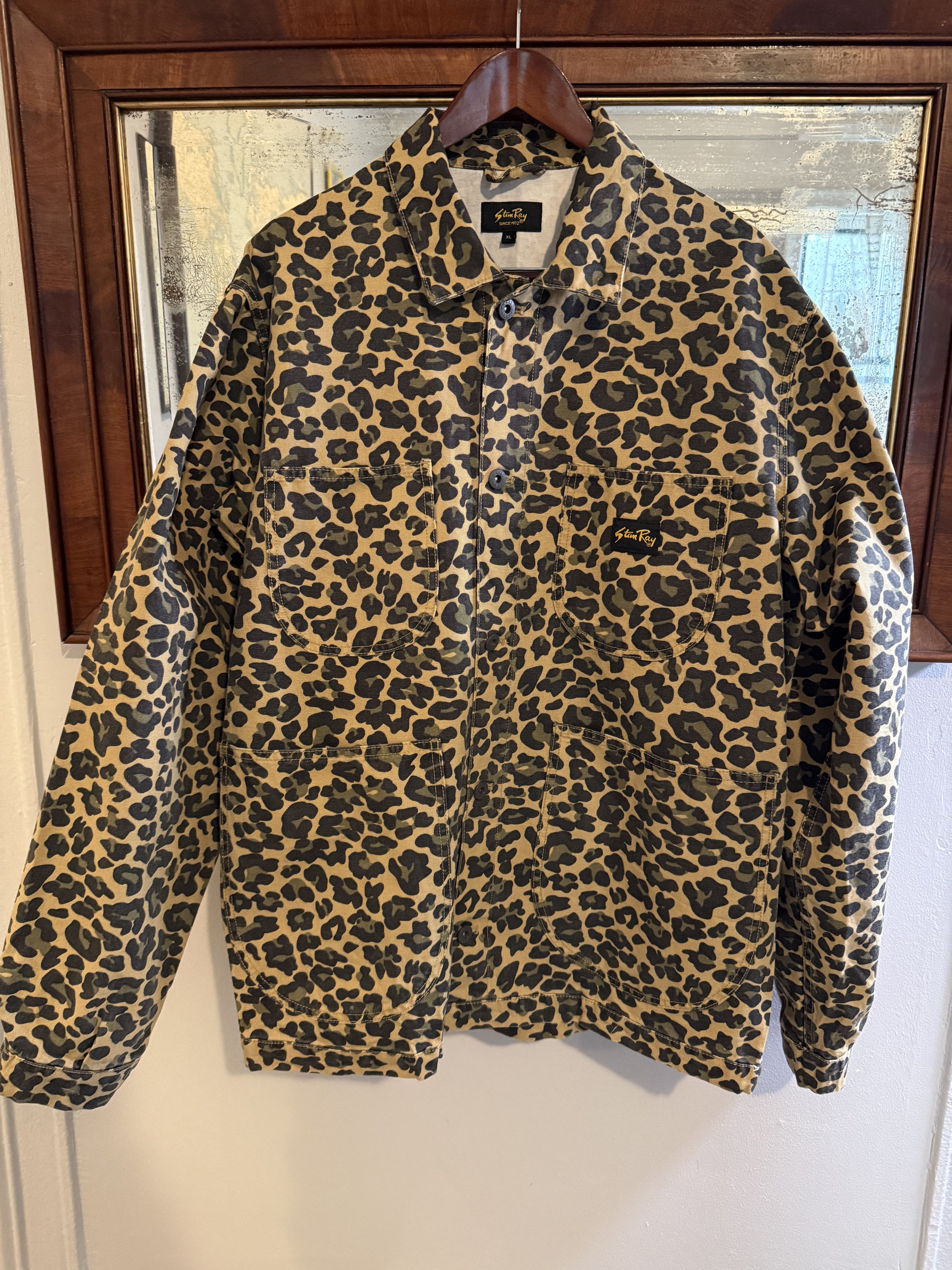 Stan Ray Stan Ray Coverall Jacket Leopard Camo Duck Size US XL / EU 56 / 4 - 3 Thumbnail