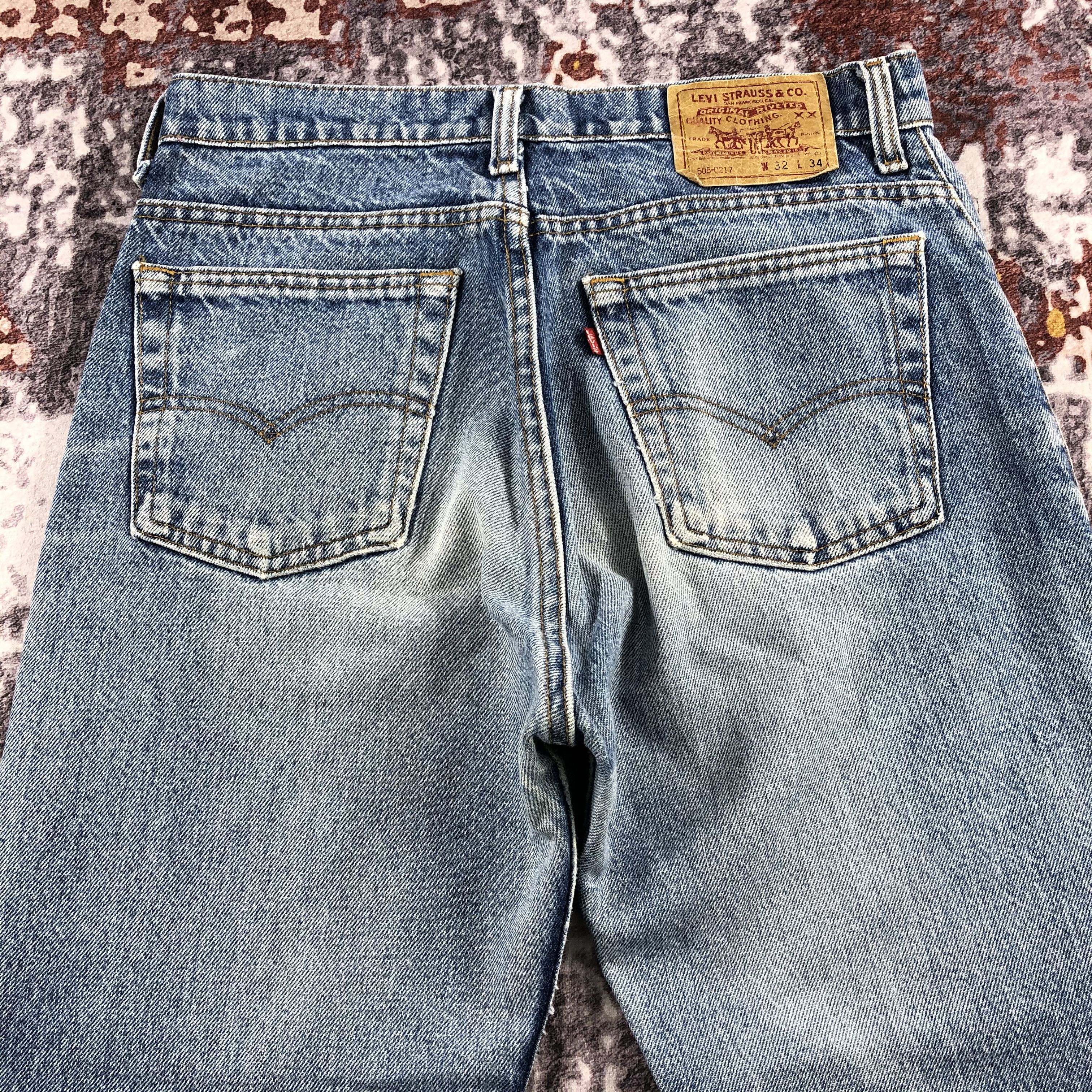 Levi's × Vintage Vintage 90s Blue Wash Levis 505 Jeans-JM2167 Size US 30 / EU 46 - 4 Thumbnail