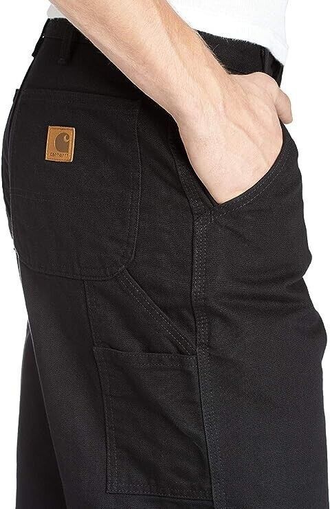 Carhartt 34 X 32 Carhartt Men's Washed Duck Work Dungaree Pant NWT Size US 34 / EU 50 - 3 Thumbnail