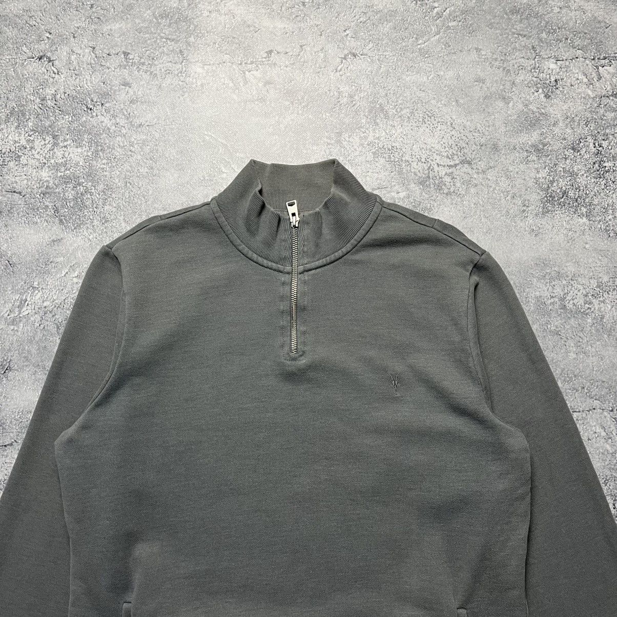 Allsaints Vintage Allsaints 1/3 Zip Gray Sweatshirt Streetwear Y2K Size US M / EU 48-50 / 2 - 2 Thumbnail