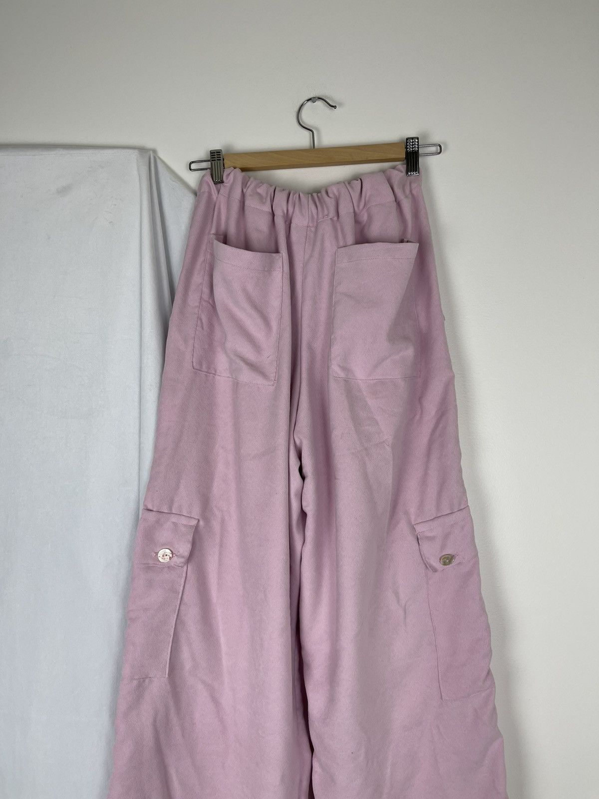 Chorley Baggy faux suede flight cargo pants - shell buttons Size US 34 / EU 50 - 4 Thumbnail