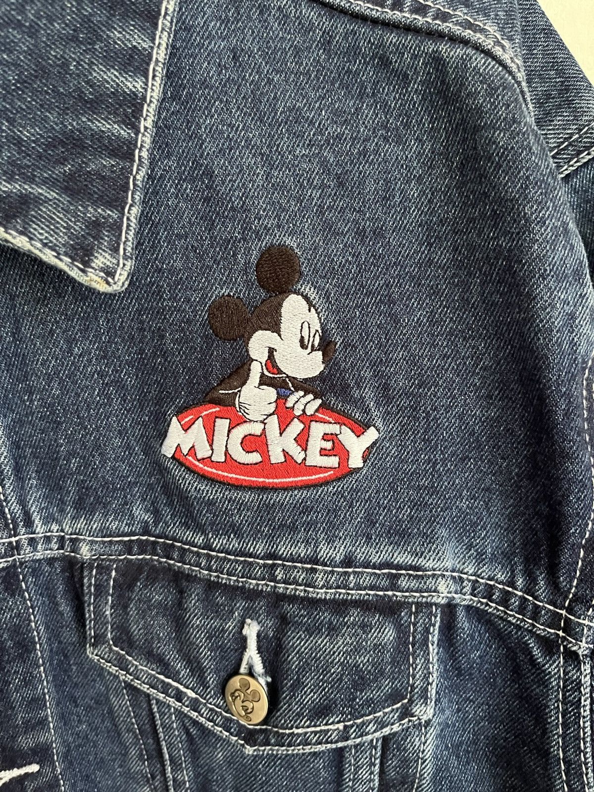 Disney 90s DEADSTOCK Mickey Mouse Denim Janet Size US L / EU 52-54 / 3 - 8 Thumbnail
