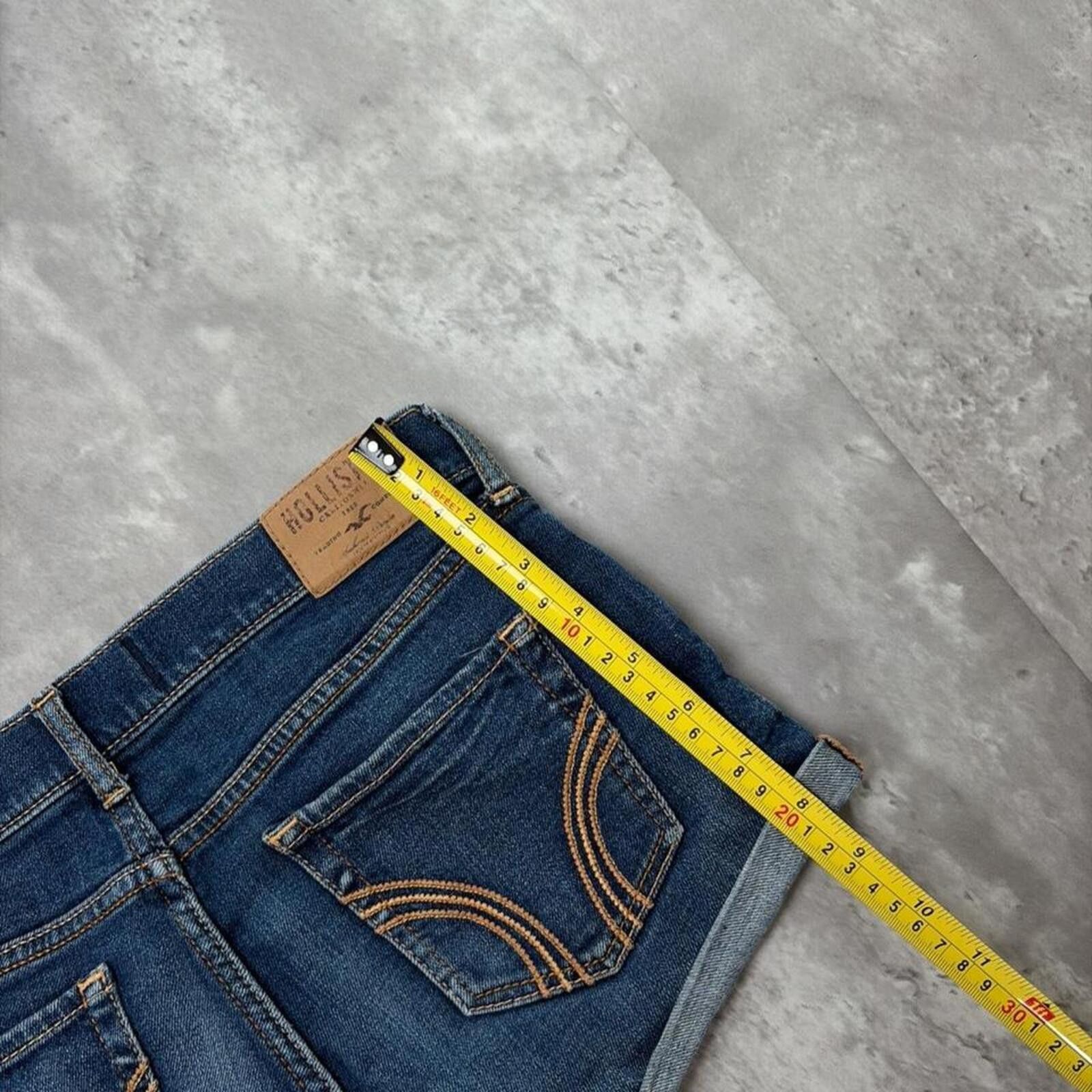Other Y2K Dark Wash Hollister Surf Grunge Mini Denim Shorts Size 42" / US 20 - 7 Thumbnail