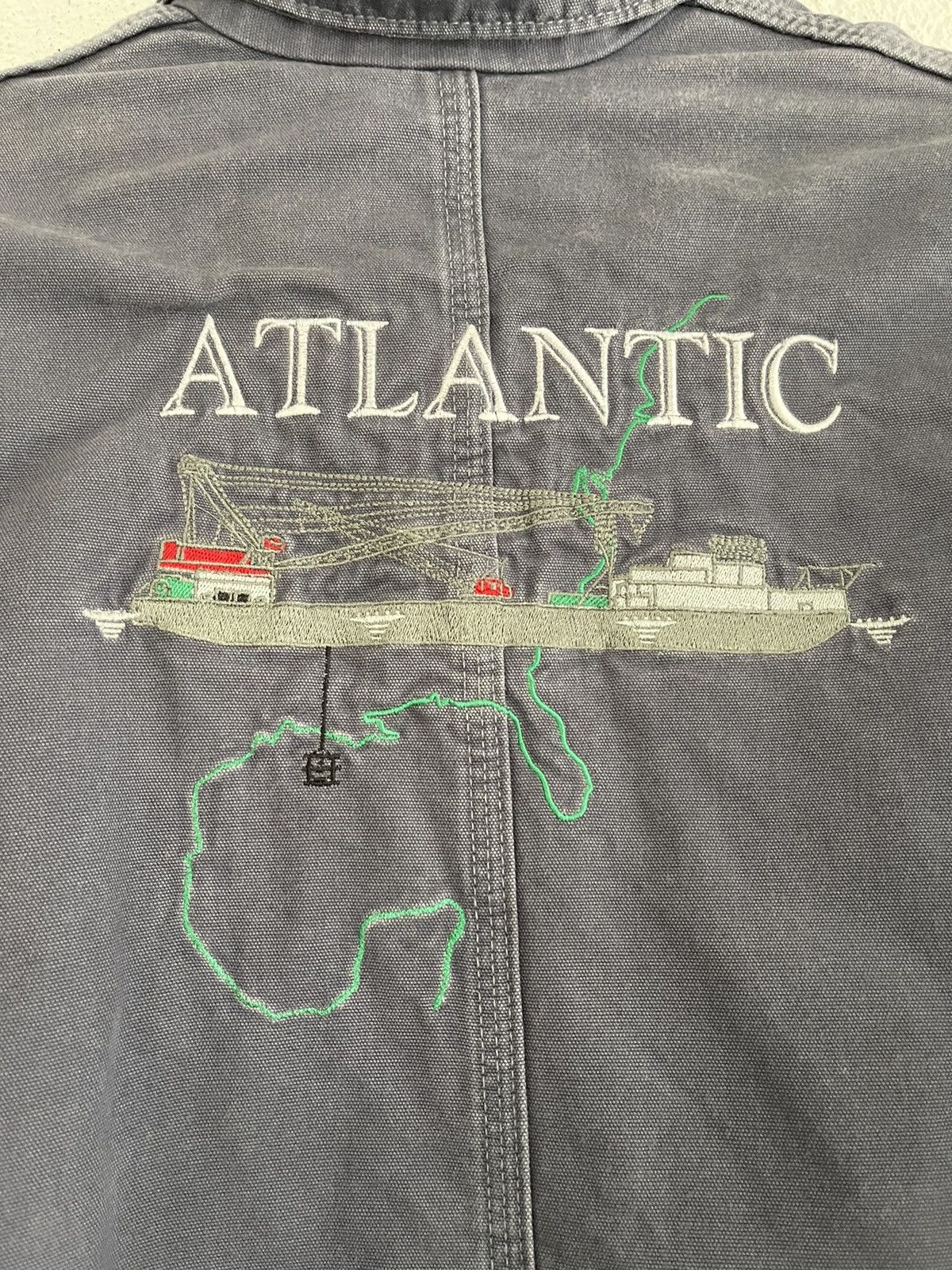 Carhartt Vintage Faded Carhartt Workwear Jacket CalDive Atlantic Size US L / EU 52-54 / 3 - 7 Thumbnail