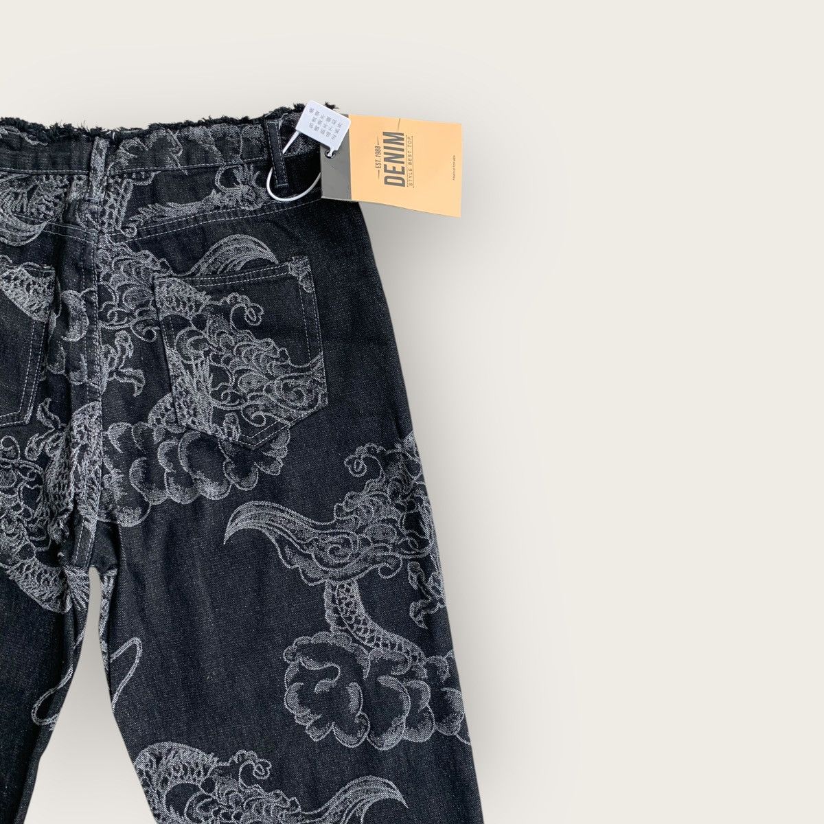 Japanese Brand Flare Jeans Dragon Full Print Size US 30 / EU 46 - 11 Thumbnail