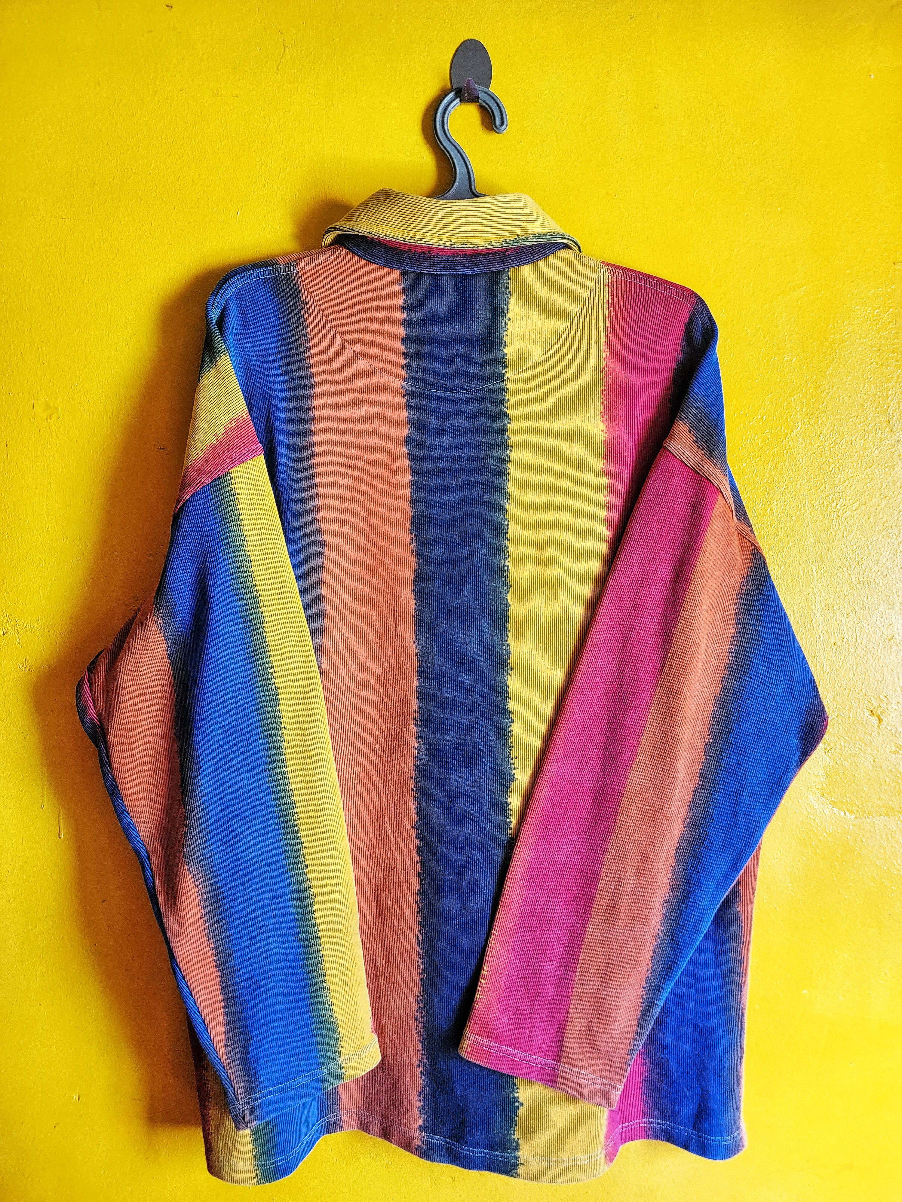 Vintage Vintage Crazy Rare 90's Thio Peppe multicolour vertical Size US XL / EU 56 / 4 - 5 Thumbnail