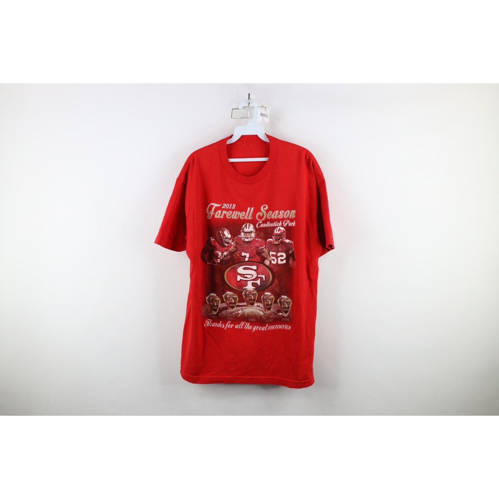 Vintage Vintage Y2K 2013 Farewell Season San Francisco 49ers T-Shirt Size US L / EU 52-54 / 3 - 1 Thumbnail