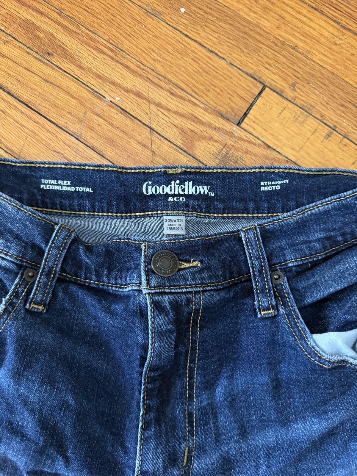Target Basics Straight Blue Jeans Size US 32 / EU 48 - 3 Thumbnail