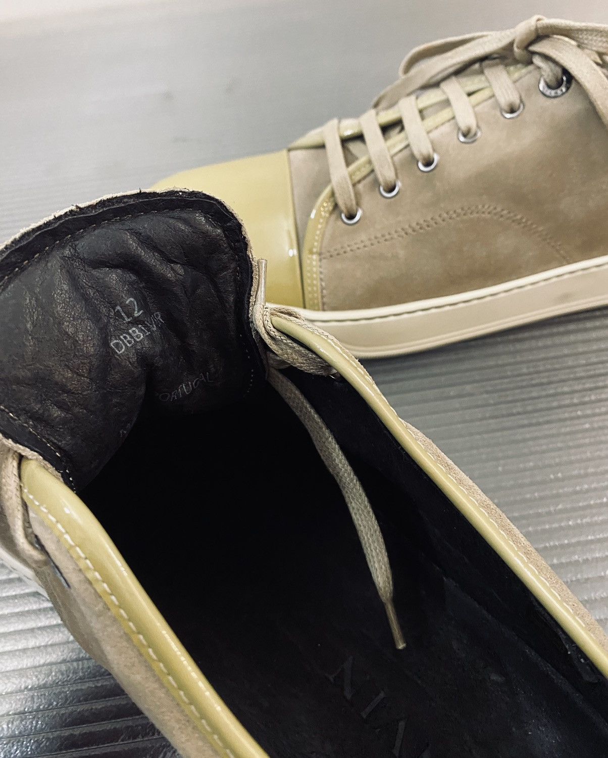Lanvin Lanvin sand suede patent toe low top 12uk NEW Size US 13 / EU 46 - 8 Thumbnail