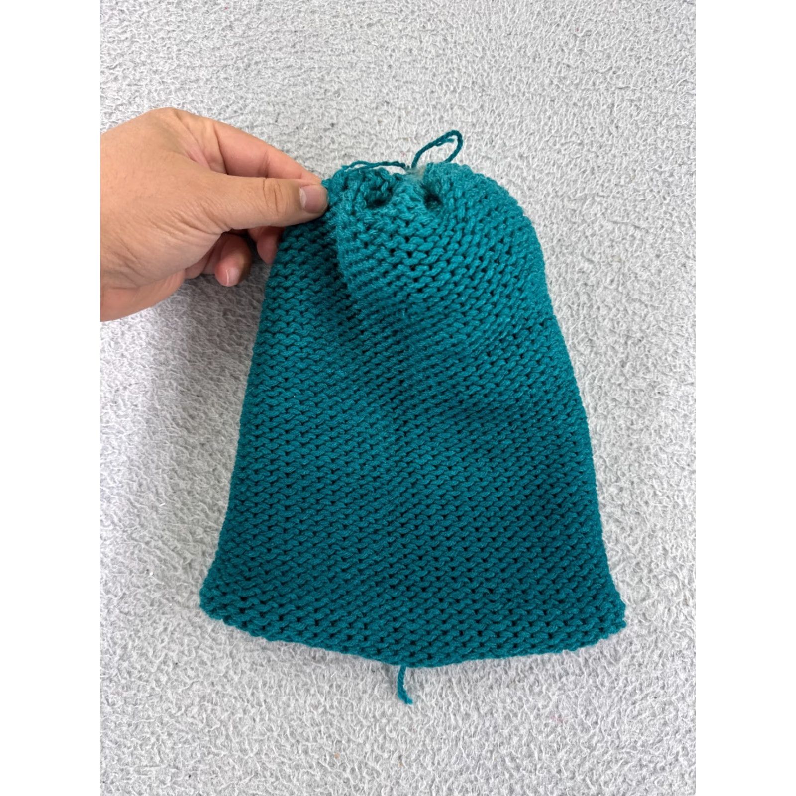 Vintage WOMEN Beanie / Toque - Knit Acrylic Blend - Teal Green - One Size - Ski Casual Winter Hat / Adult Women Beanie - Green Knit Hat Size ONE SIZE - 3 Thumbnail