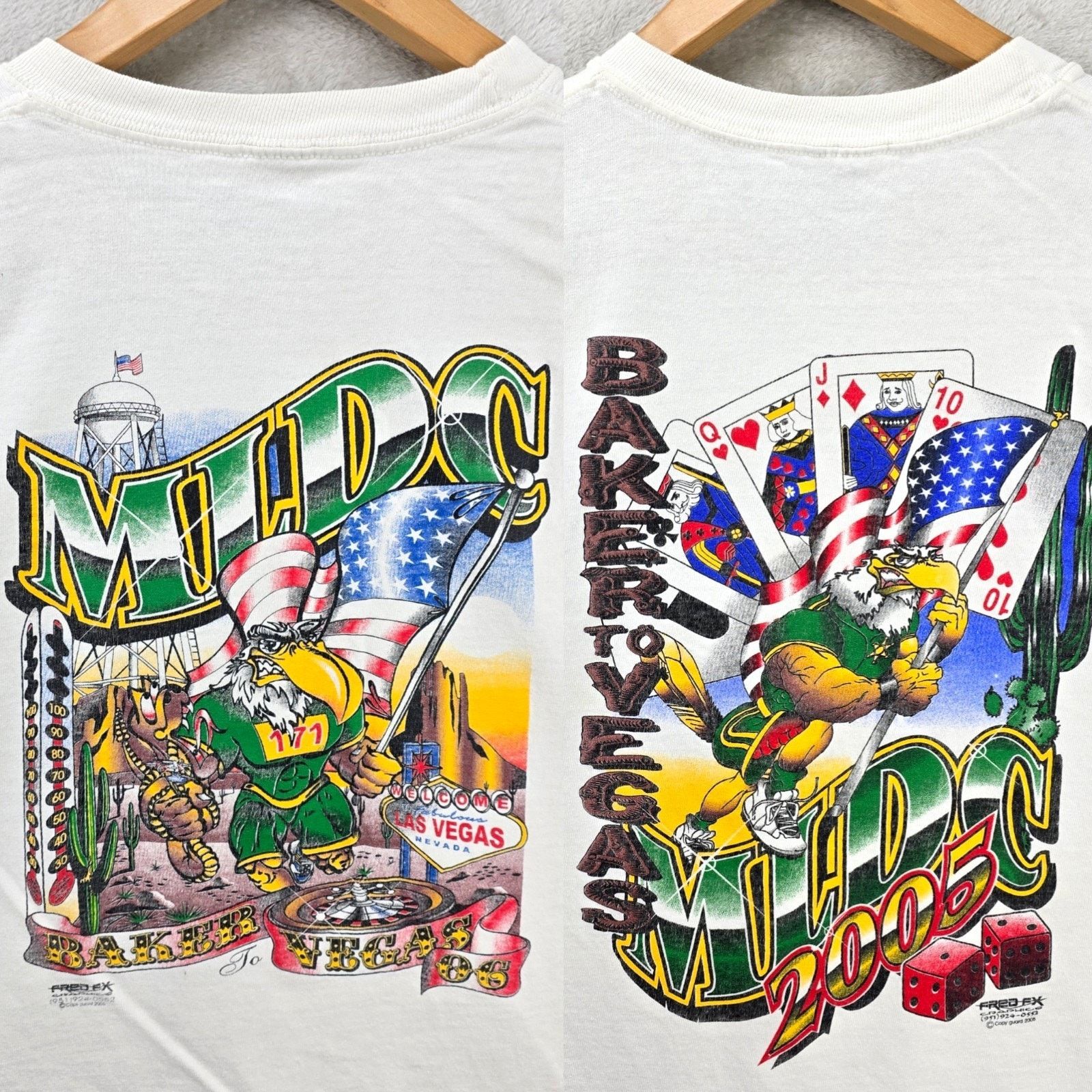 Jerzees Vintage Lot Of 2 MLDC Baker To Vegas Shirts XL Marathon Y2K Size US XL / EU 56 / 4 - 1 Thumbnail