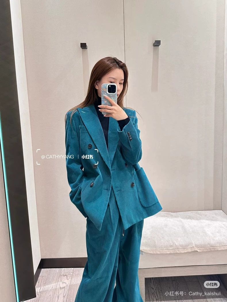 Max Mara Max Mara Main Line Hand Tailored Collection Suit Jacket Size XL / US 12-14 / IT 48-50 - 7 Thumbnail