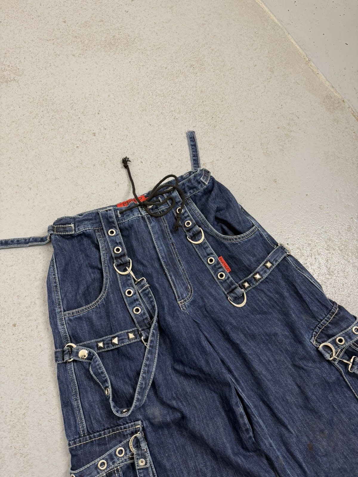 Tripp NYC Tripp Nyc Multi-laces Rivets Wide Transformed Pants Size US 32 / EU 48 - 9 Thumbnail