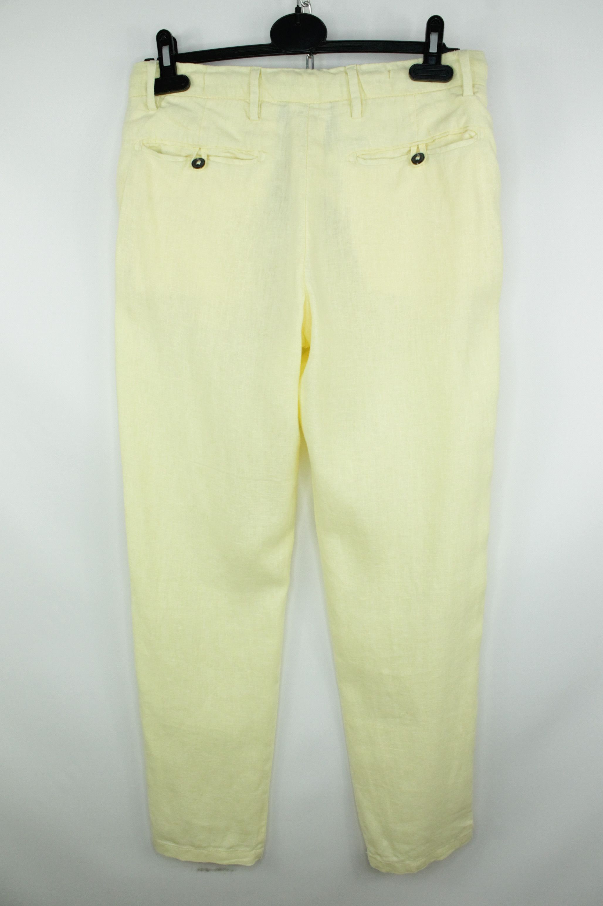 DAVID NAMAN David Naman Yellow Linen Casual Trousers Pants Men's Size US 28 / EU 44 - 4 Thumbnail